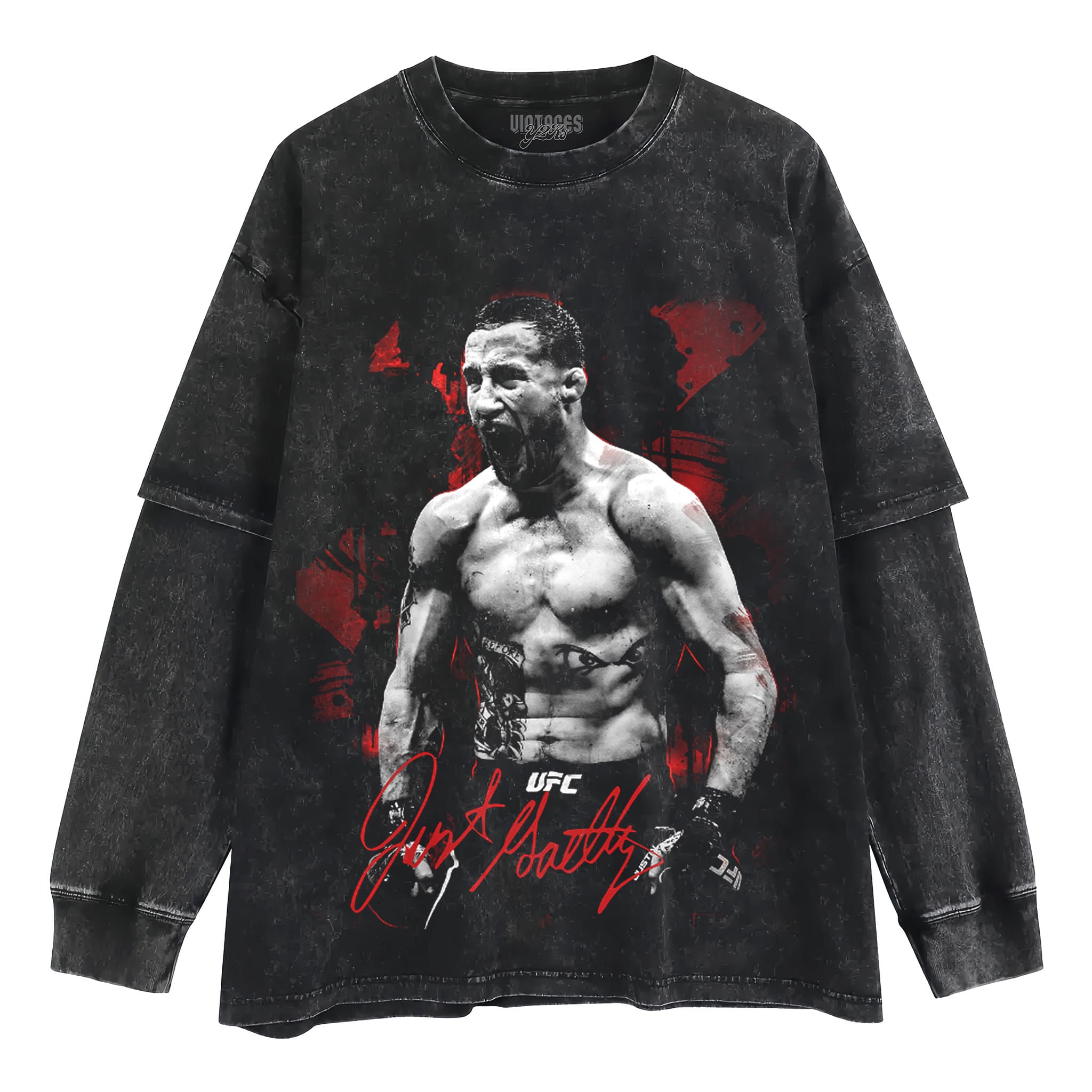 JUSTIN GAETHJE UFC FIGHTER 2026 V2 TANK TOP & TEE & LONG SLEEVE & LAYERED LS & HOODIE