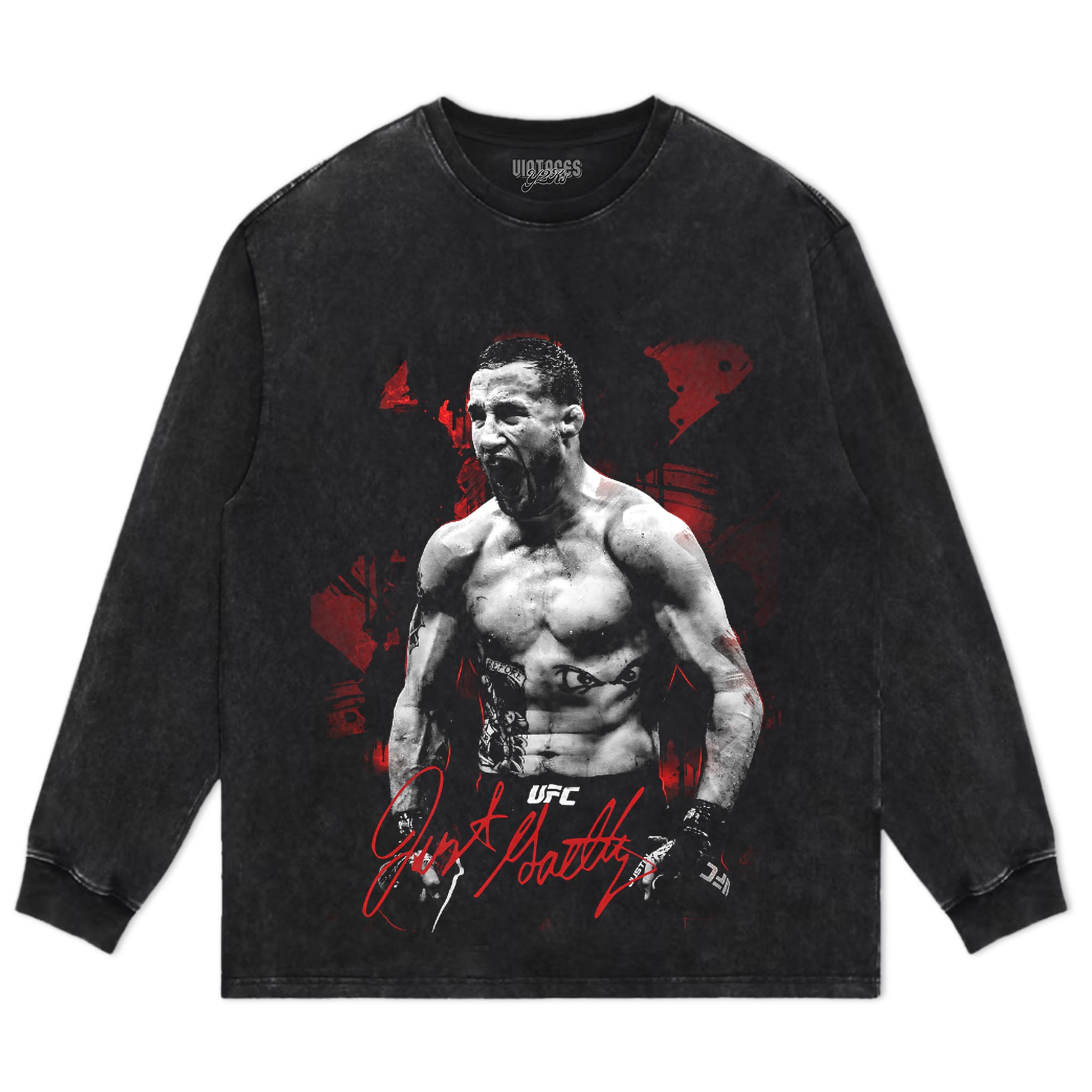JUSTIN GAETHJE UFC FIGHTER 2026 V2 TANK TOP & TEE & LONG SLEEVE & LAYERED LS & HOODIE