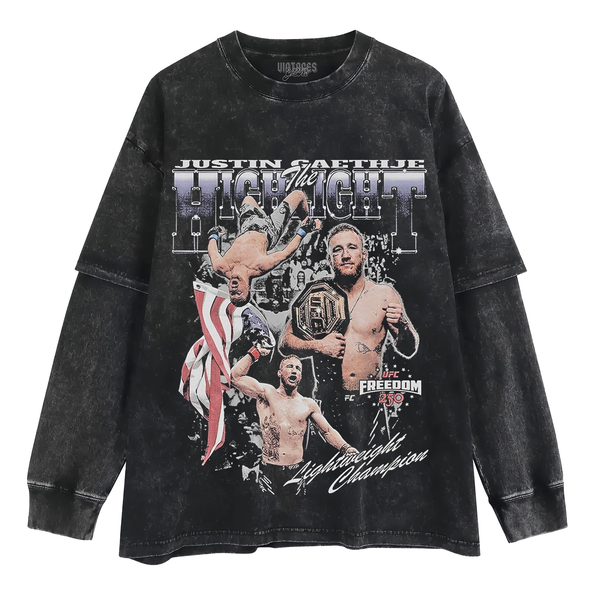 JUSTIN GAETHJE UFC FIGHTER 2026 V3 TANK TOP & TEE & LONG SLEEVE & LAYERED LS & HOODIE