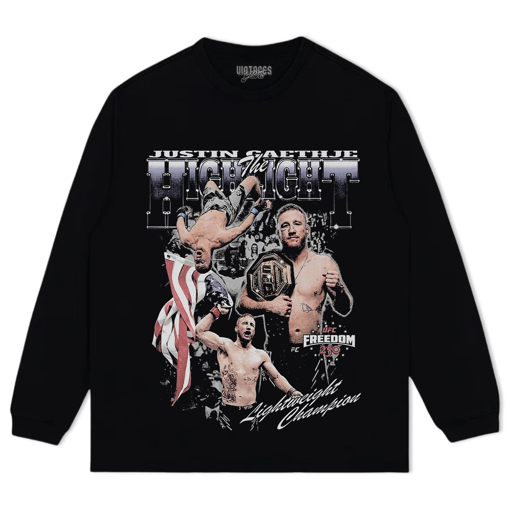 JUSTIN GAETHJE UFC FIGHTER 2026 V3 TANK TOP & TEE & LONG SLEEVE & LAYERED LS & HOODIE