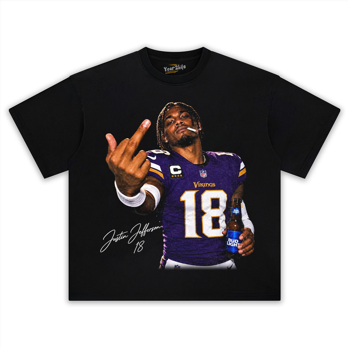 JUSTIN JEFFERSON 18 TANK TOP & TEE & LONG SLEEVE & LAYERED LS & HOODIE
