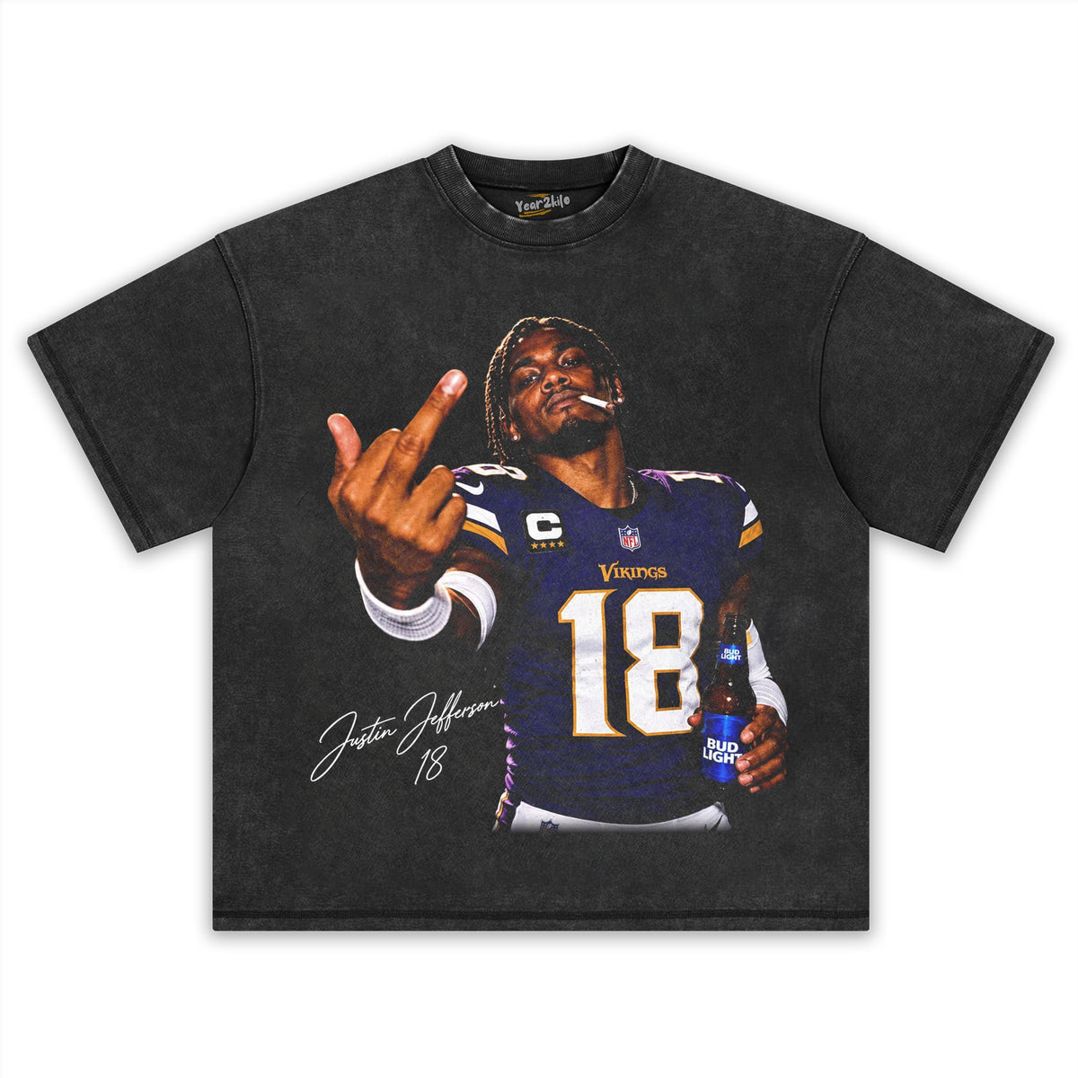 JUSTIN JEFFERSON 18 TANK TOP & TEE & LONG SLEEVE & LAYERED LS & HOODIE