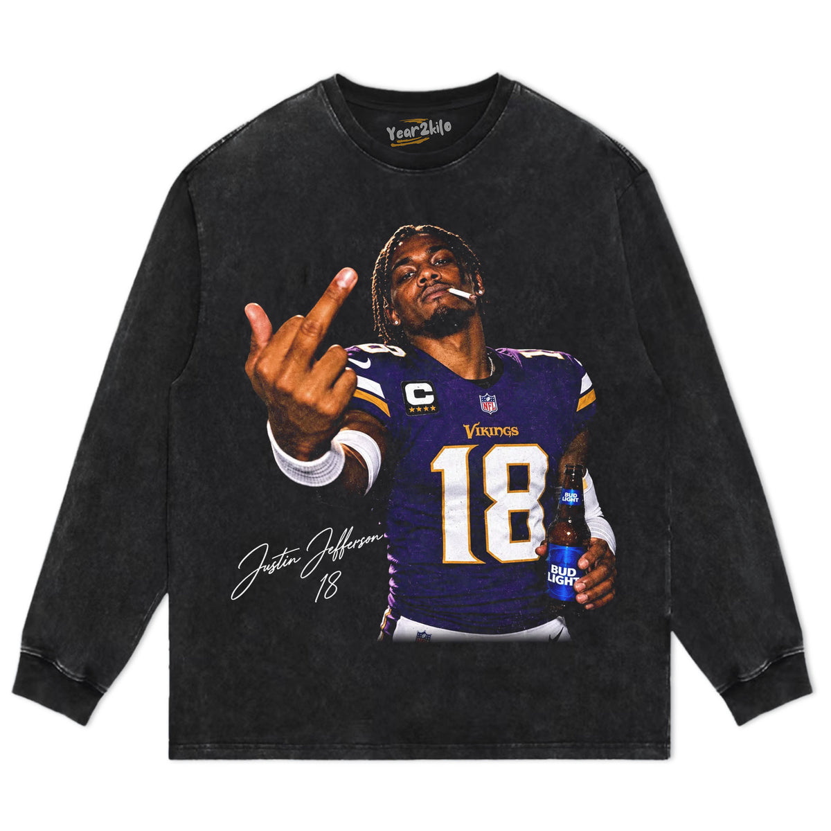 JUSTIN JEFFERSON 18 TANK TOP & TEE & LONG SLEEVE & LAYERED LS & HOODIE