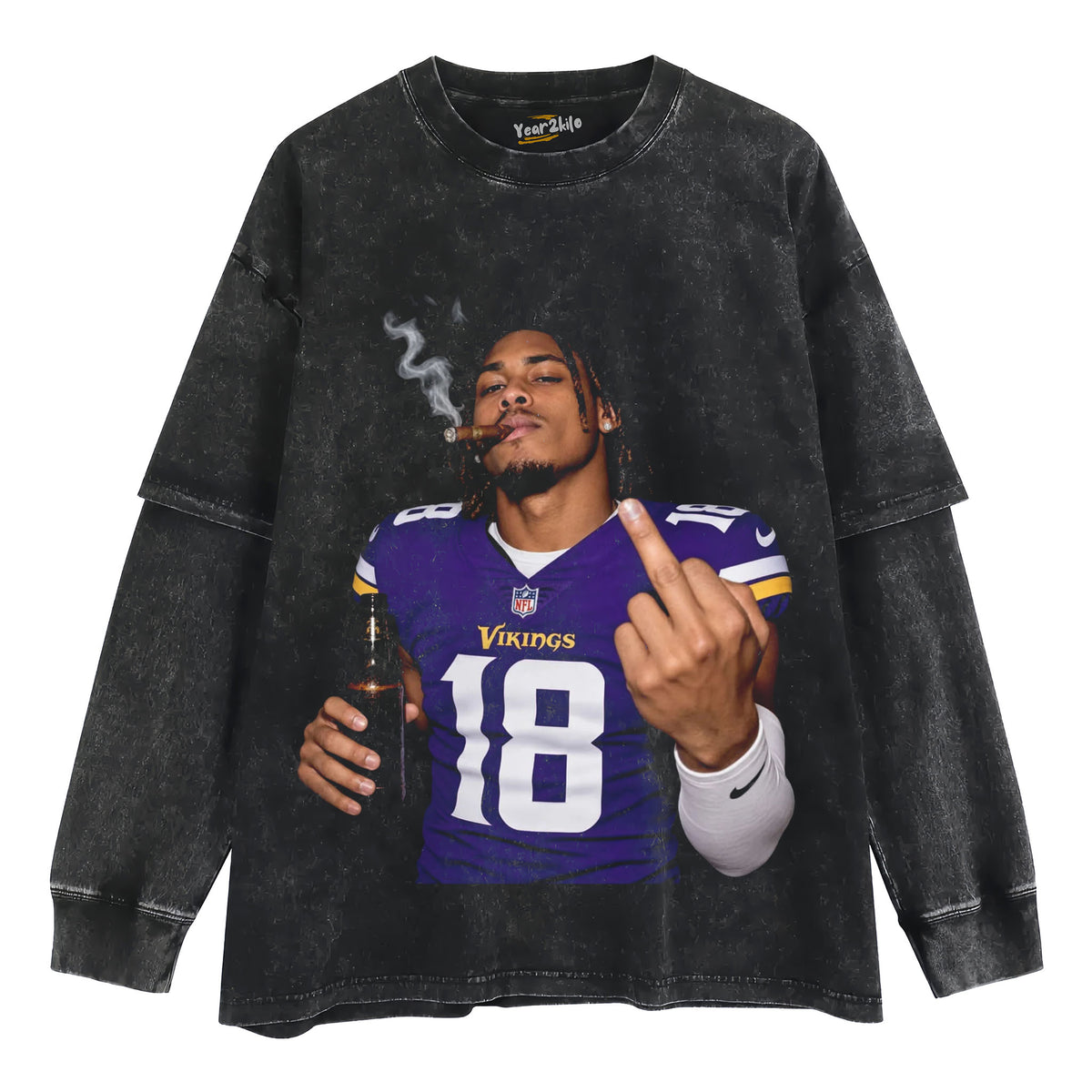 JUSTIN JEFFERSON FLIPPING IT TANK TOP & TEE & LONG SLEEVE & LAYERED LS & HOODIE
