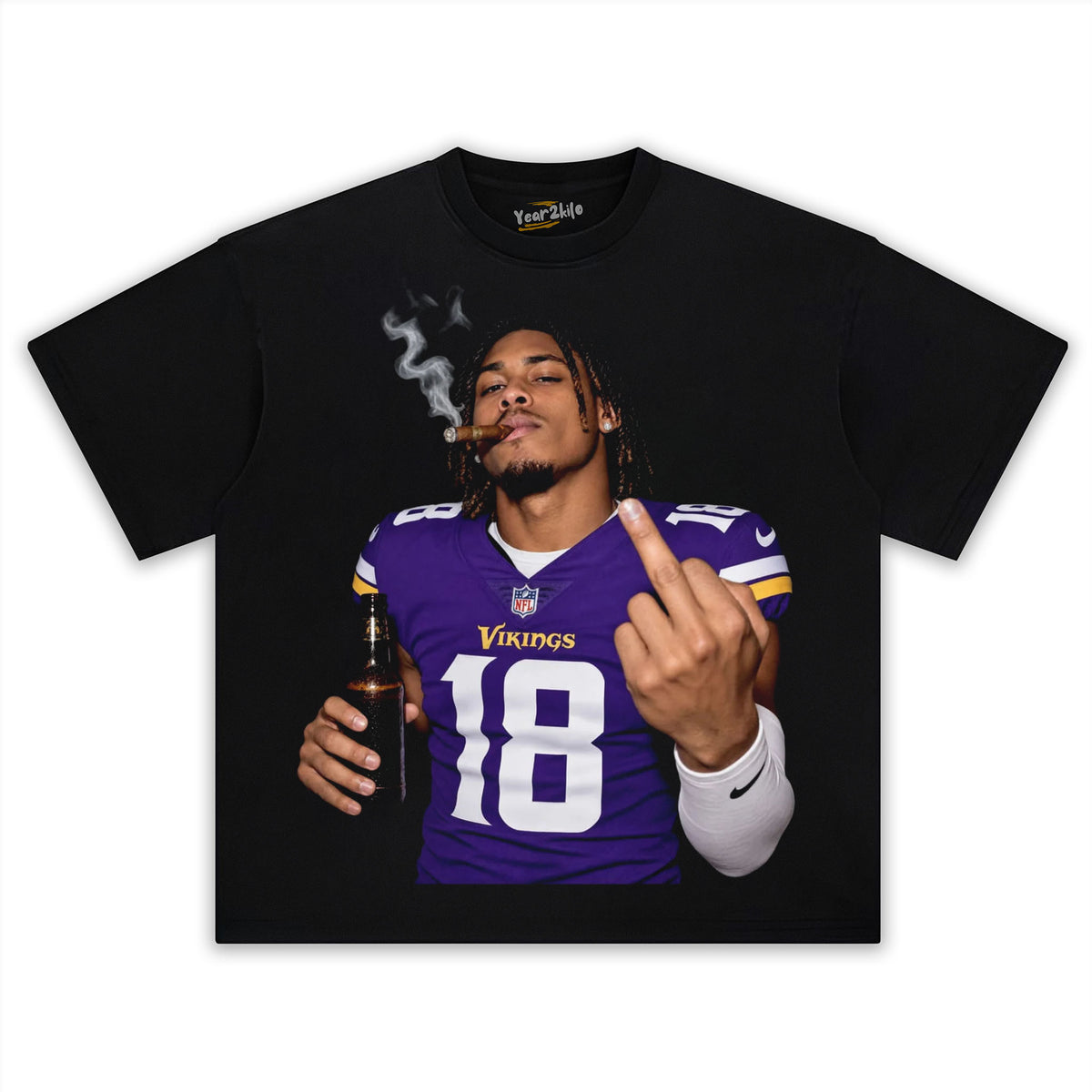 JUSTIN JEFFERSON FLIPPING IT TANK TOP & TEE & LONG SLEEVE & LAYERED LS & HOODIE