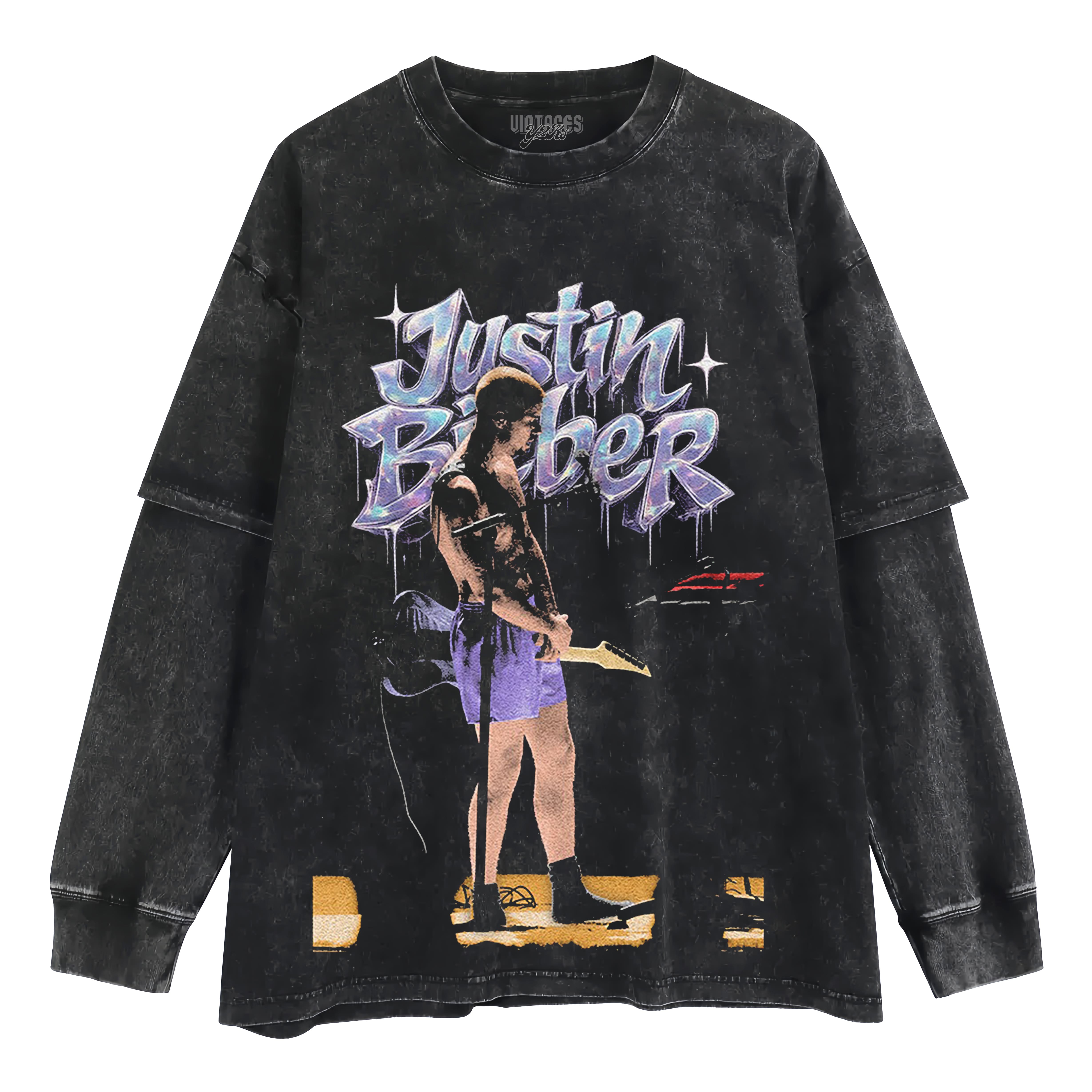 JUSTIN BIEBER’S GRAMMY V2 LAYERED LONG SLEEVE