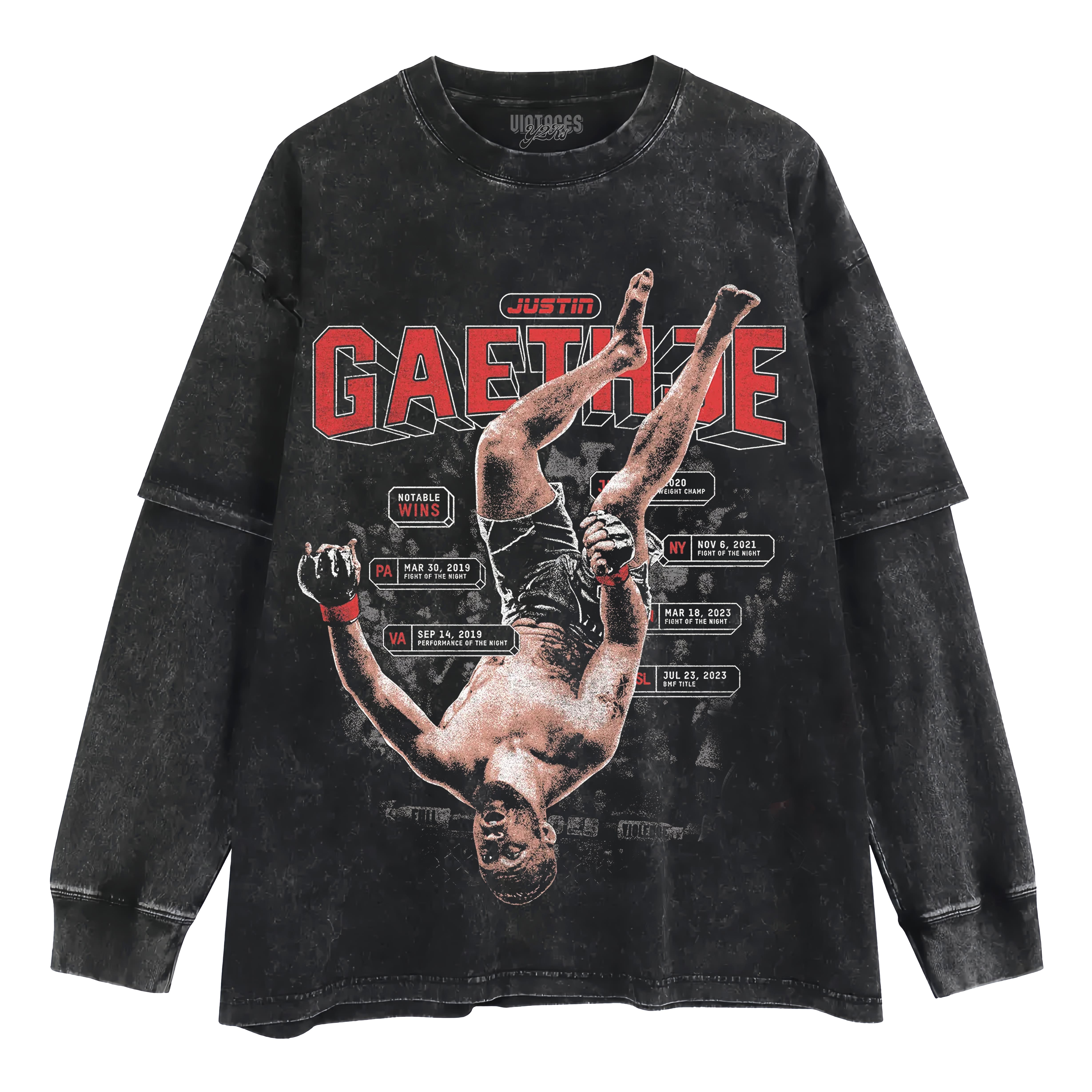 JUSTIN GAETHJE - COLLISION AHEAD LAYERED LONG SLEEVE