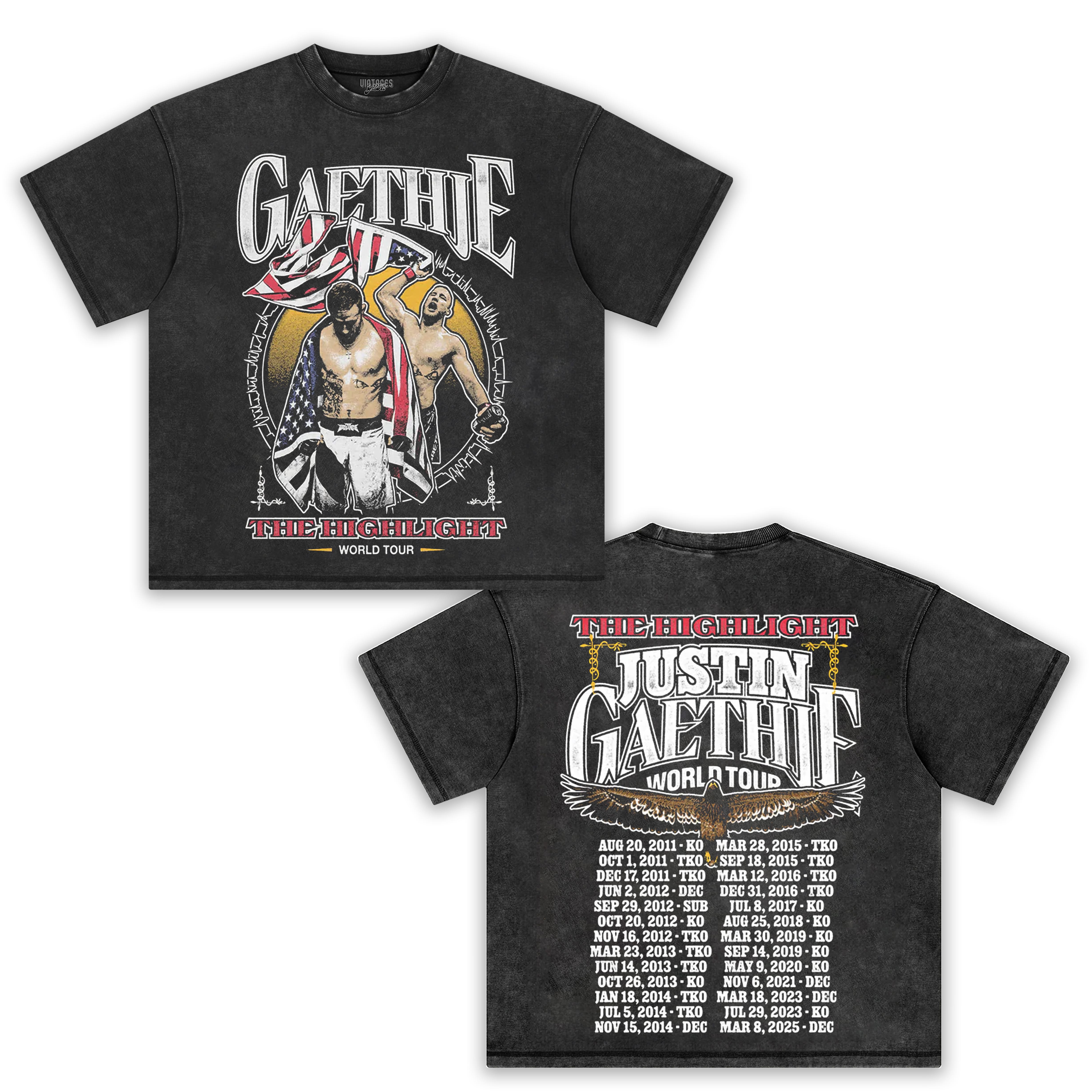 JUSTIN GAETHJE - GAETHJE WORLD TOUR TEE