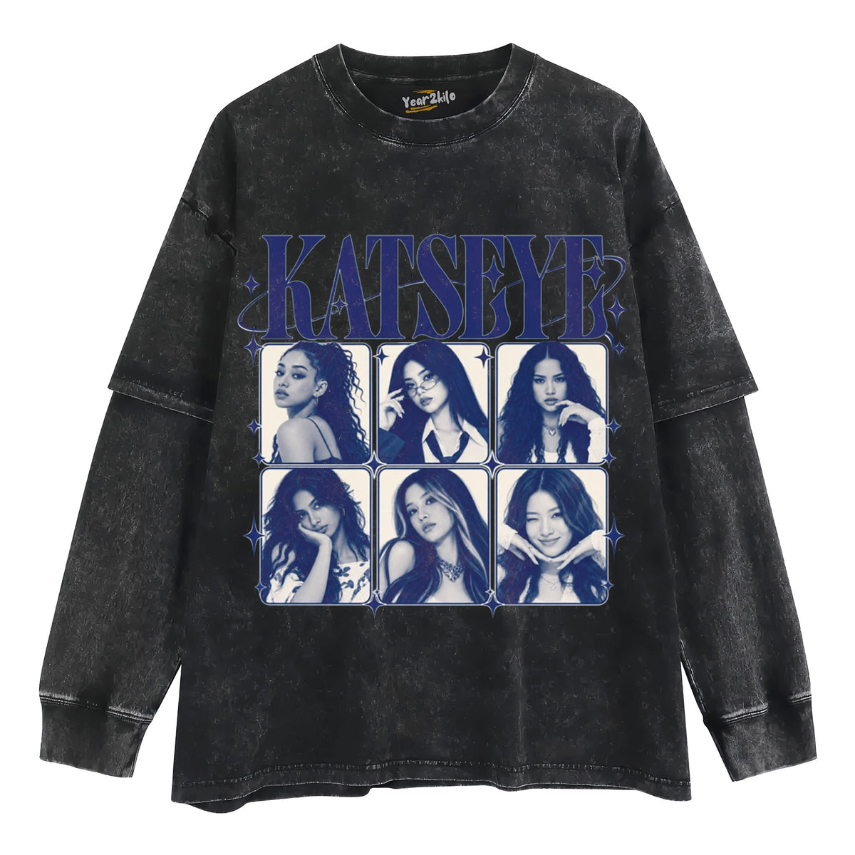 KATSEYE MEMBERS VINTAGE 90S BOOTLEG RETRO POP MUSIC TANK TOP & TEE & LONG SLEEVE & LAYERED LS & HOODIE