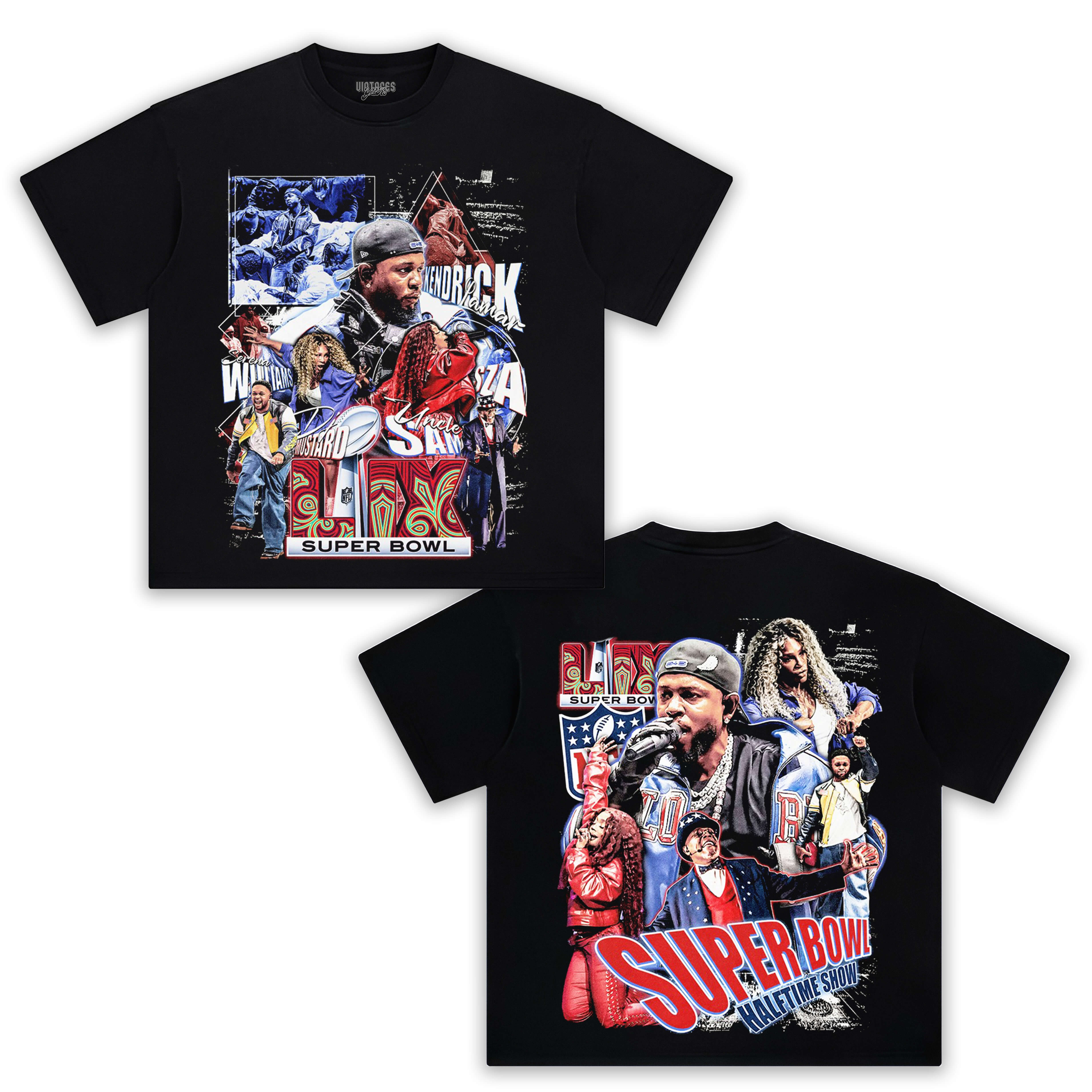 KENDRICK LAMAR & SUPER BOWL TEE & LS & HOODIE