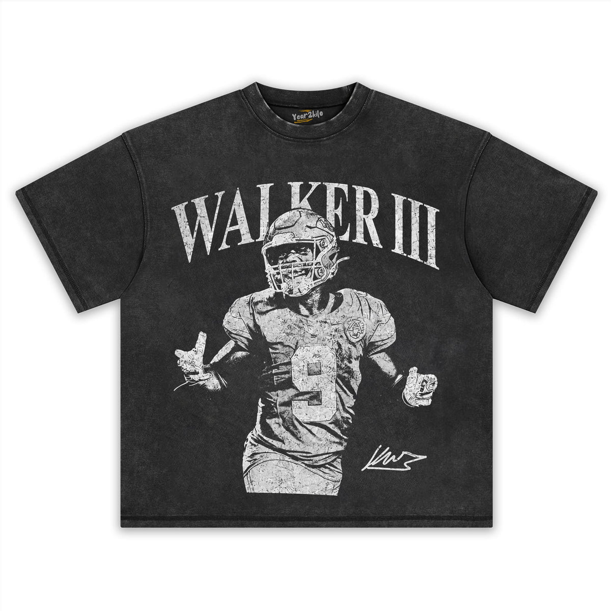 KENNETH WALKER III FOOTBALL VINTAGE TANK TOP & TEE & LONG SLEEVE & LAYERED LS & HOODIE