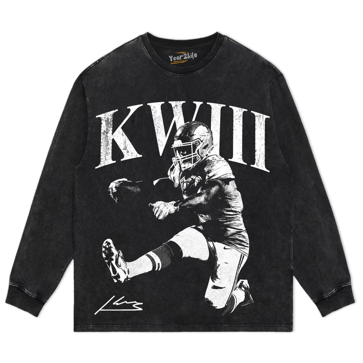 KENNETH WALKER III KANSAS CITY FOOTBALL SIGNATURE TANK TOP & TEE & LONG SLEEVE & LAYERED LS & HOODIE