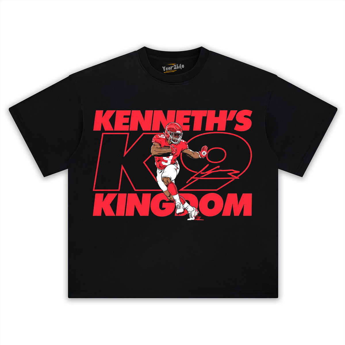 KENNETH WALKER III NAME NUMBER POSE TANK TOP & TEE & LONG SLEEVE & LAYERED LS & HOODIE