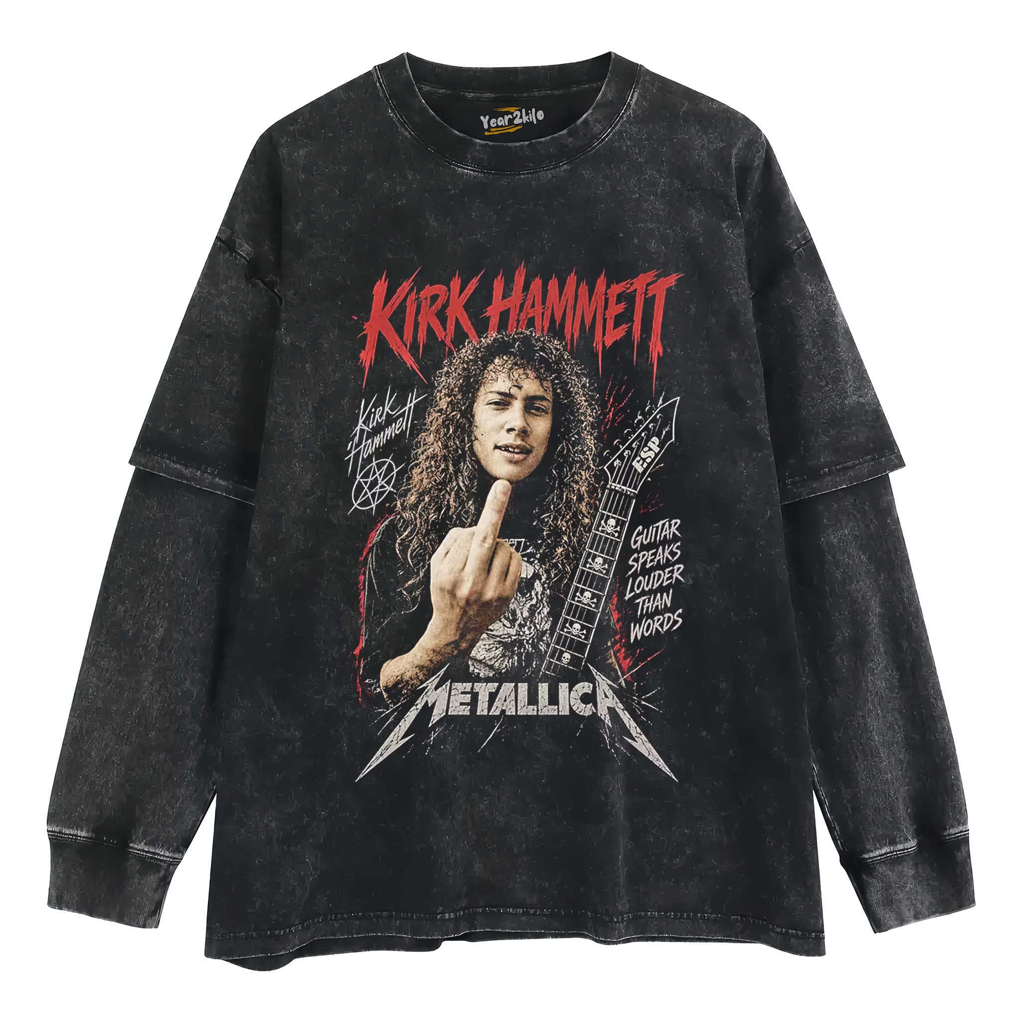 KIRK HAMMETT TANK TOP & TEE & LONG SLEEVE & LAYERED LS & HOODIE