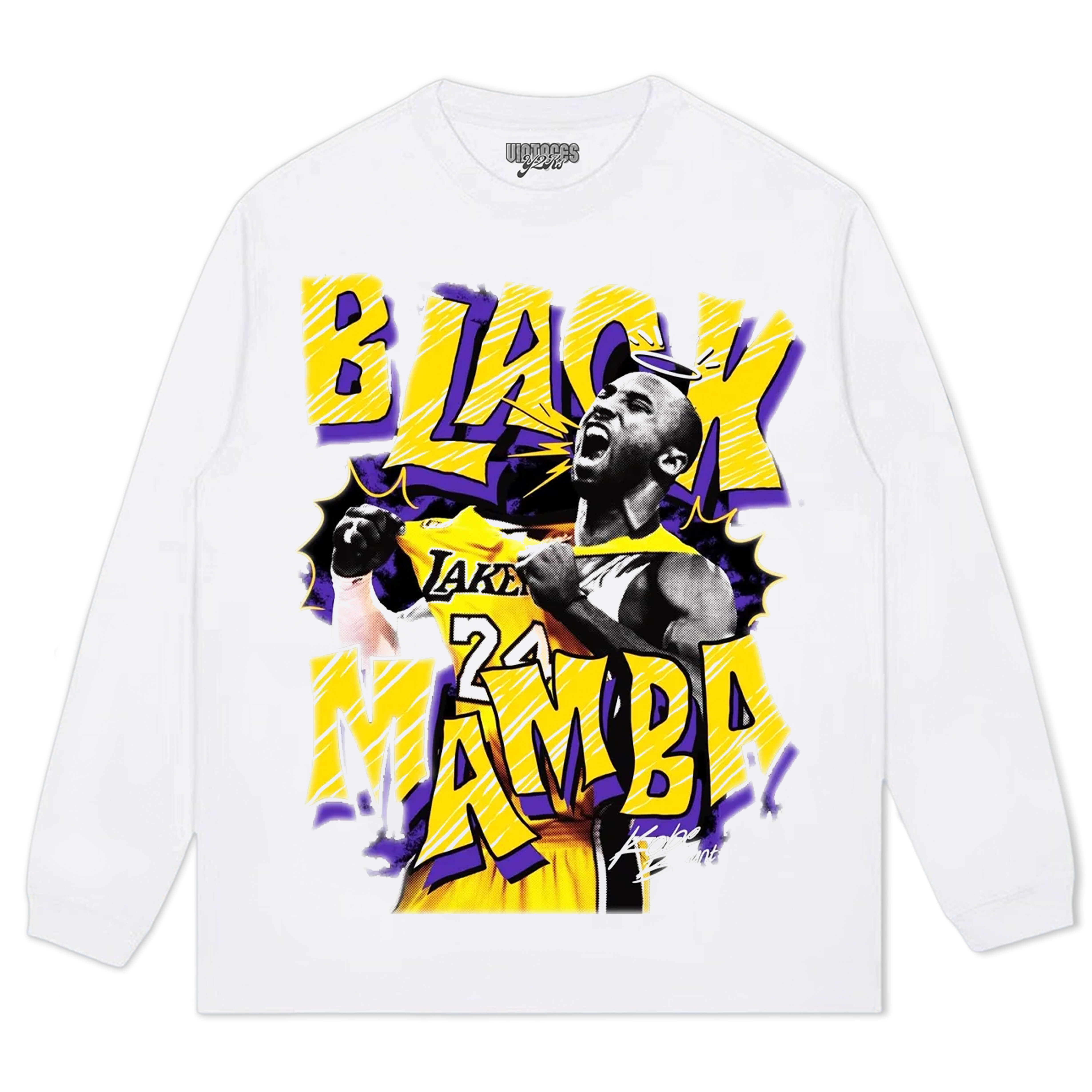 KOBE BRYANT BLACK MAMBA VINTAGE TEE V5 & LS & HOODIE