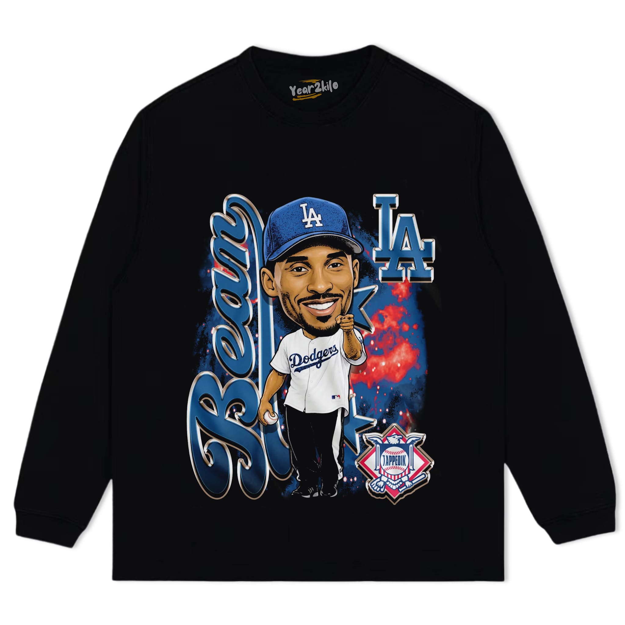 KOBE DODGERS BIG HEAD TANK TOP & TEE & LONG SLEEVE & LAYERED LS & HOODIE