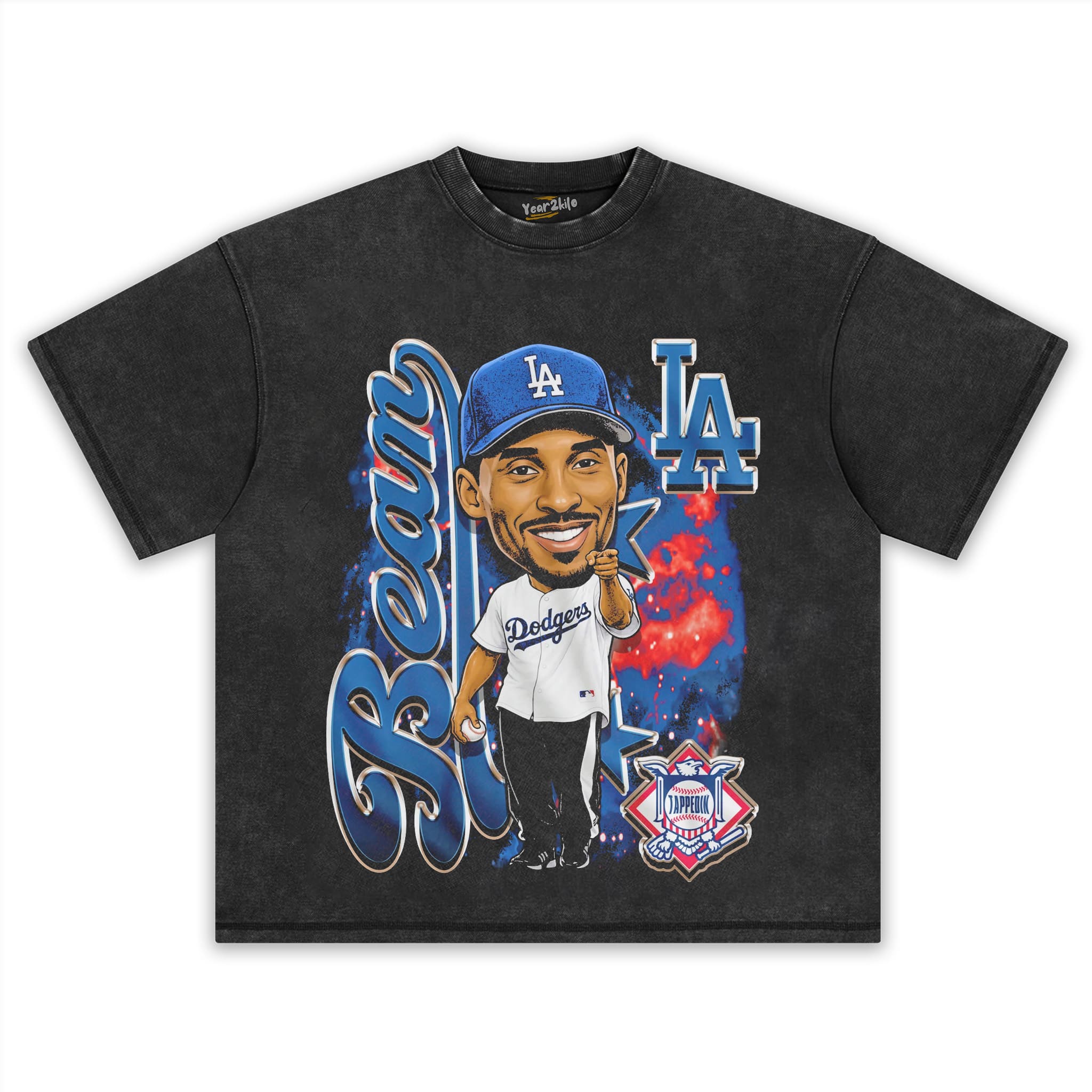 KOBE DODGERS BIG HEAD TANK TOP & TEE & LONG SLEEVE & LAYERED LS & HOODIE