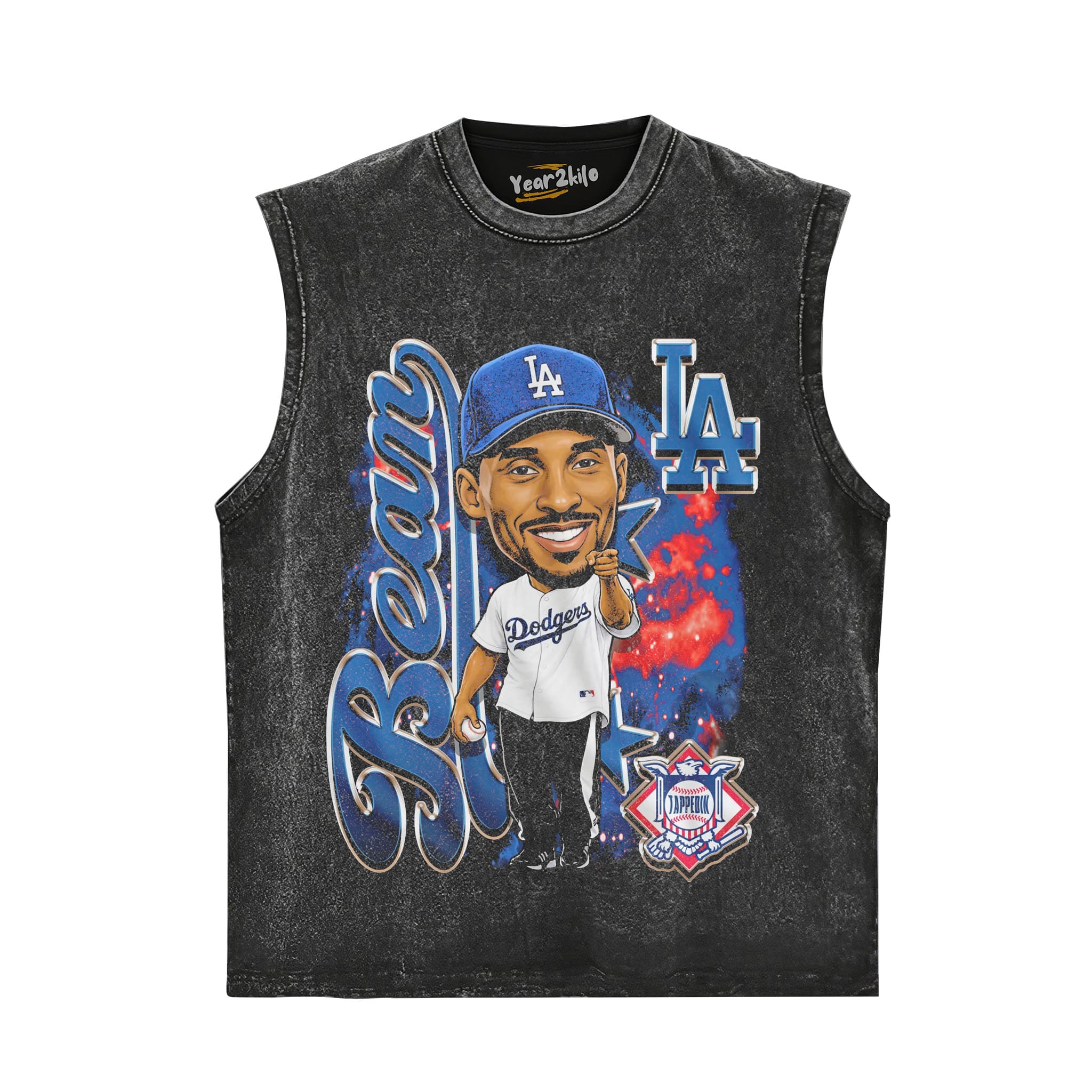 KOBE DODGERS BIG HEAD TANK TOP & TEE & LONG SLEEVE & LAYERED LS & HOODIE