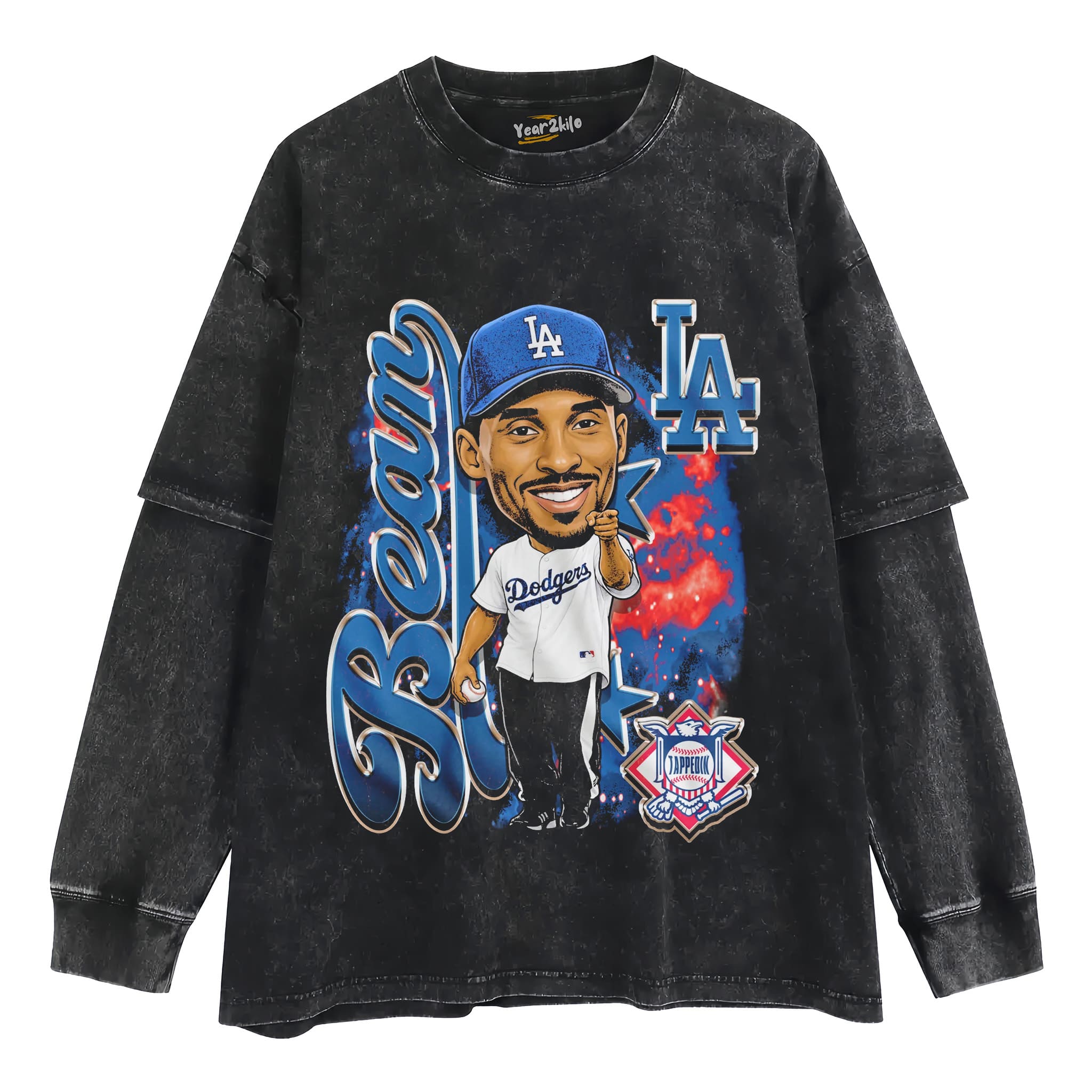 KOBE DODGERS BIG HEAD TANK TOP & TEE & LONG SLEEVE & LAYERED LS & HOODIE