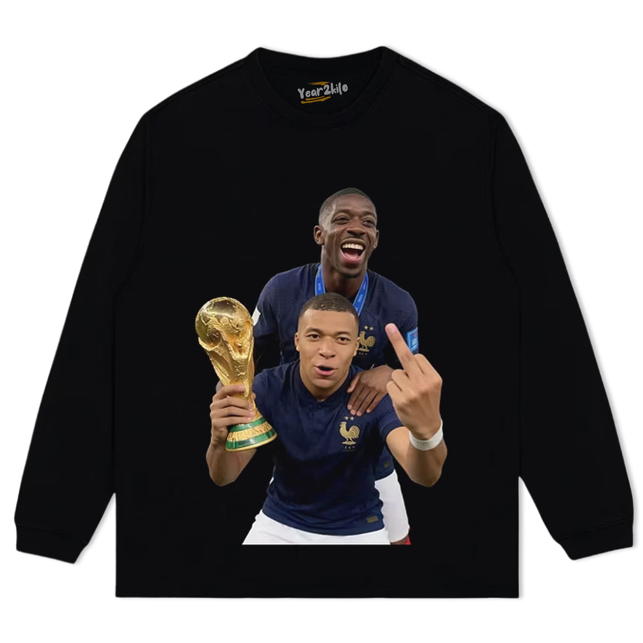 KYLIAN MBAPPÉ & OUSMANE DEMBÉLÉ FRANCE 2026 WORLD CUP VINTAGE TANK TOP & TEE & LONG SLEEVE & LAYERED LS & HOODIE
