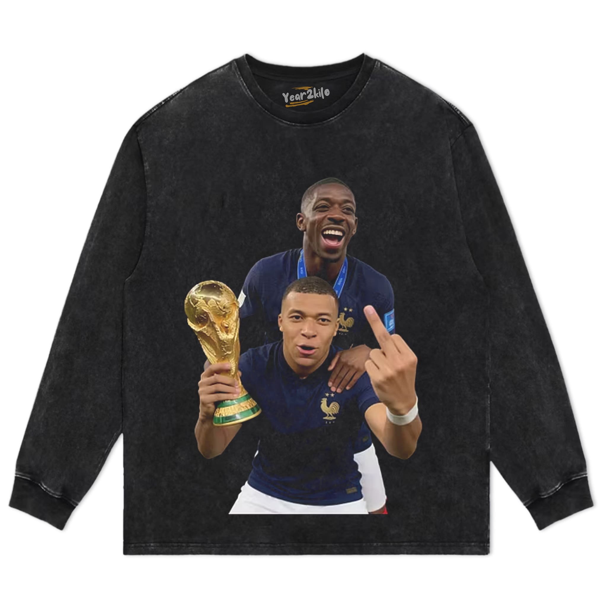 KYLIAN MBAPPÉ & OUSMANE DEMBÉLÉ FRANCE 2026 WORLD CUP VINTAGE TANK TOP & TEE & LONG SLEEVE & LAYERED LS & HOODIE