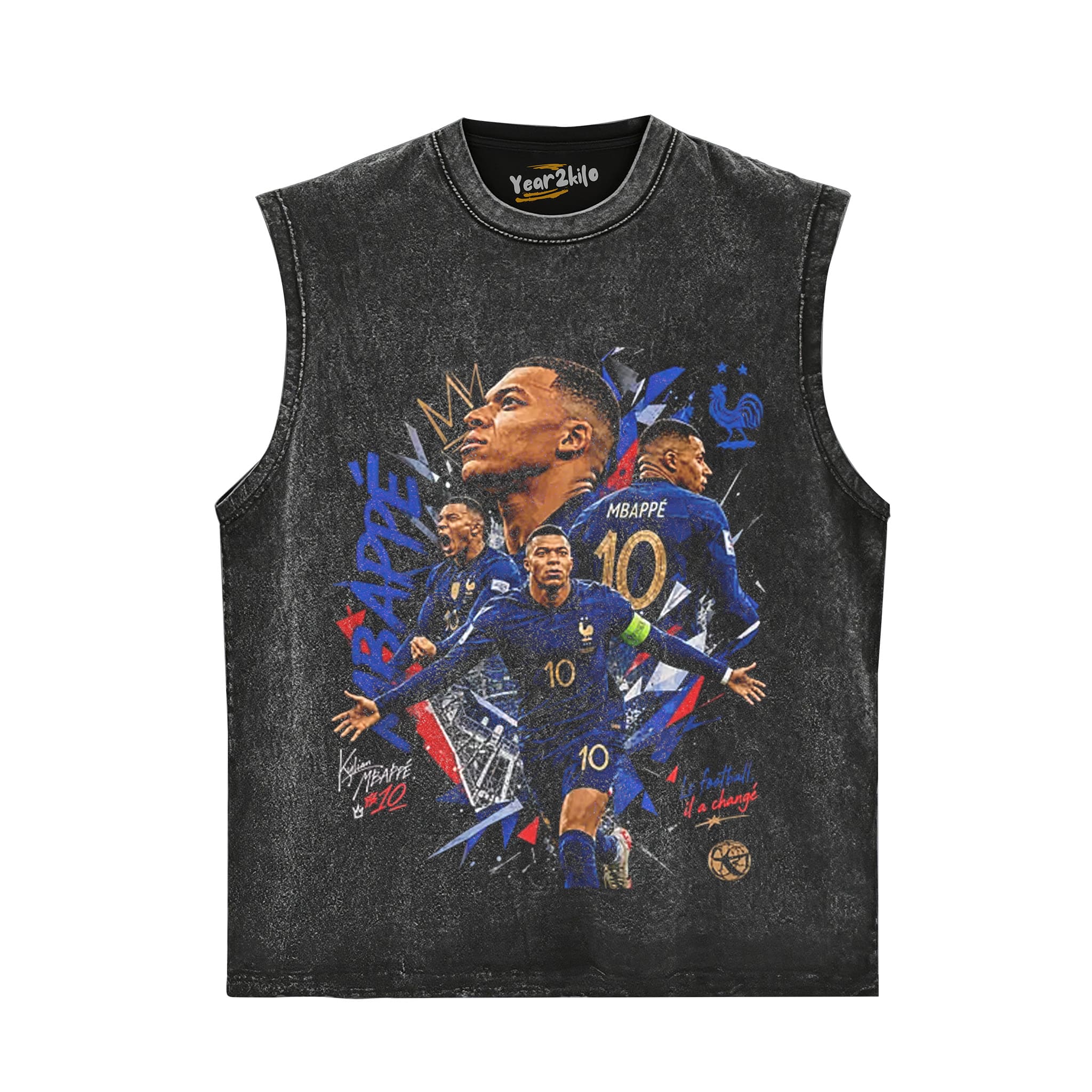 KYLIAN MBAPPÉ FRANCE 2026 WORLD CUP VINTAGE TANK TOP & TEE & LONG SLEEVE & LAYERED LS & HOODIE