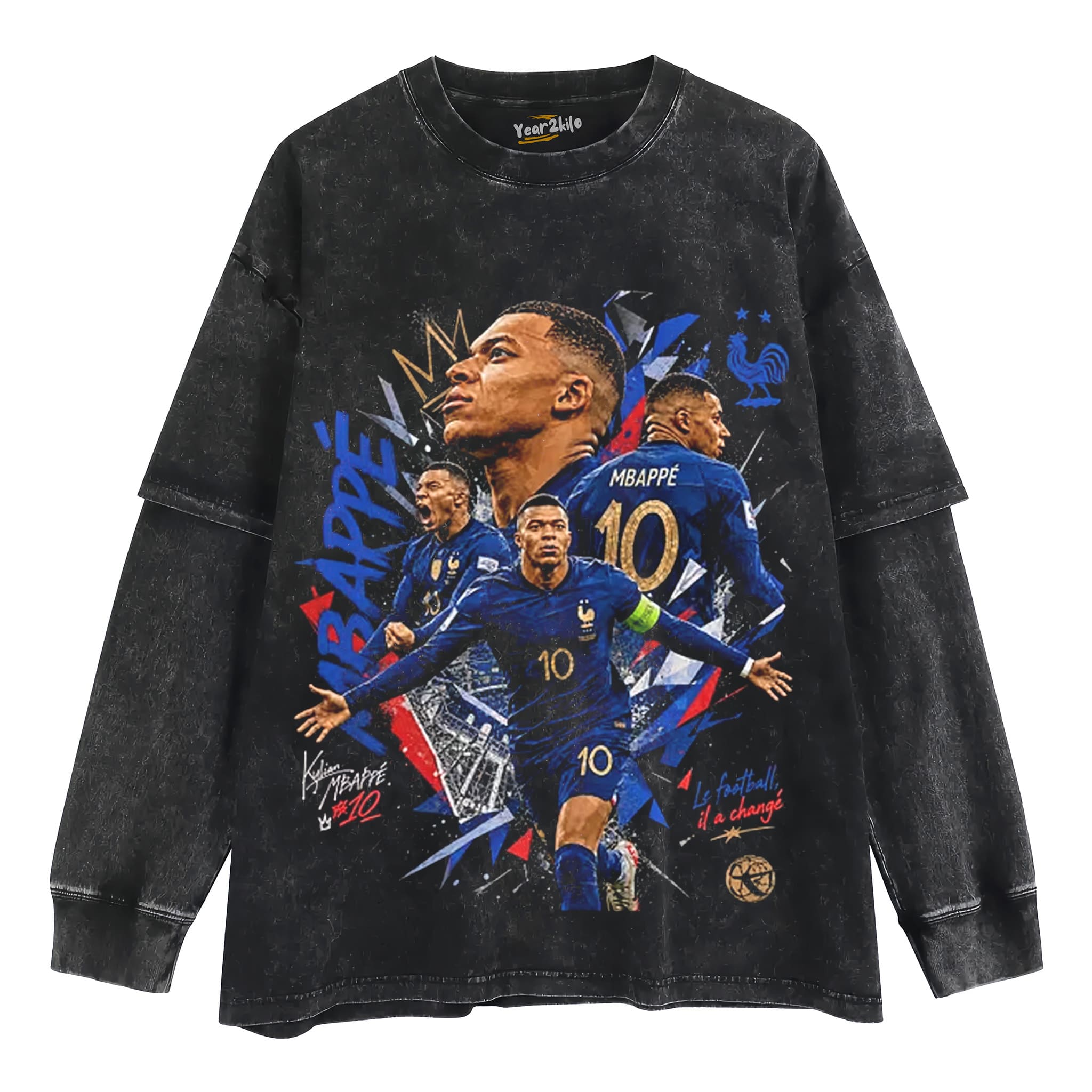 KYLIAN MBAPPÉ FRANCE 2026 WORLD CUP VINTAGE TANK TOP & TEE & LONG SLEEVE & LAYERED LS & HOODIE