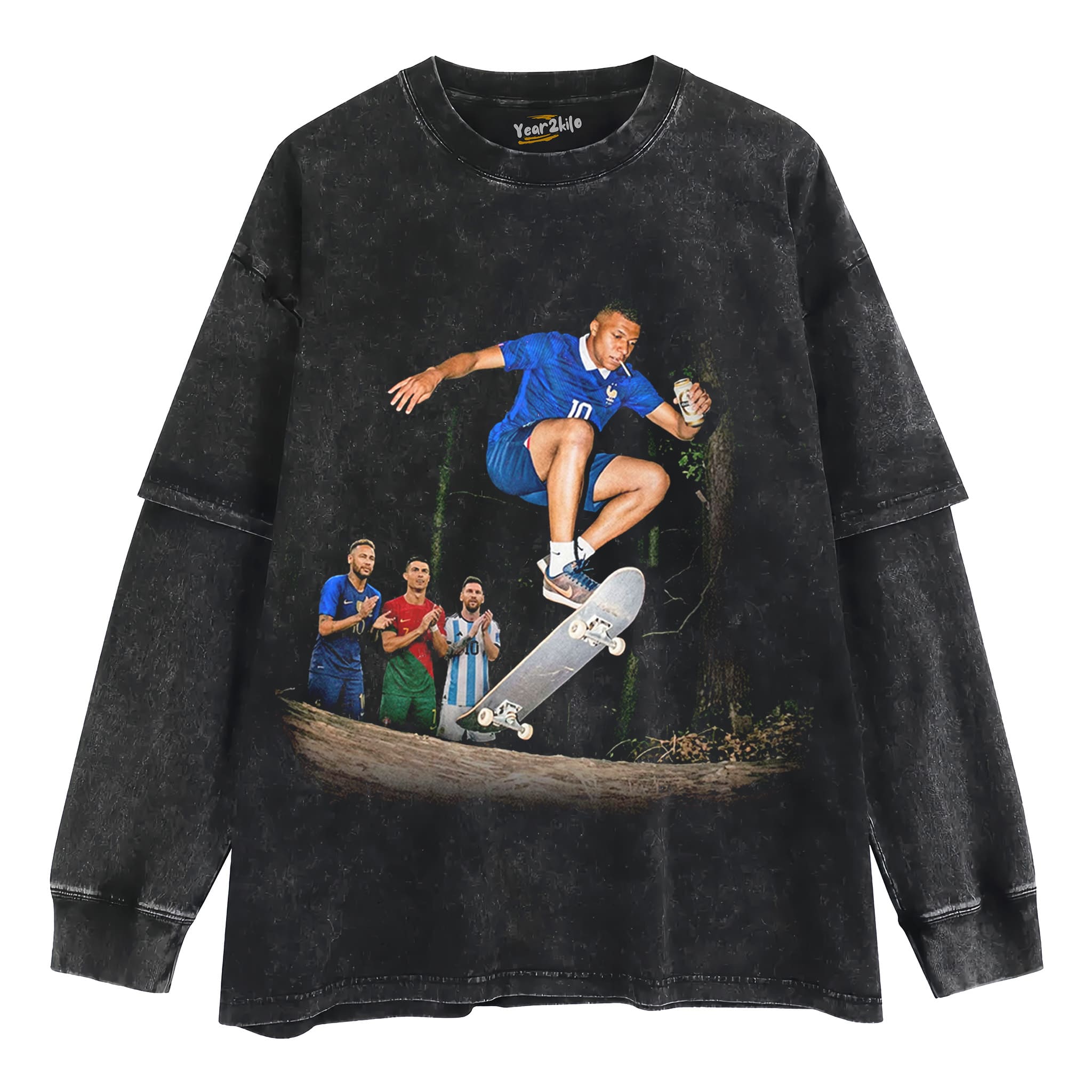 KYLIAN MBAPPÉ FRANCE FUNNY VINTAGE TANK TOP & TEE & LONG SLEEVE & LAYERED LS & HOODIE