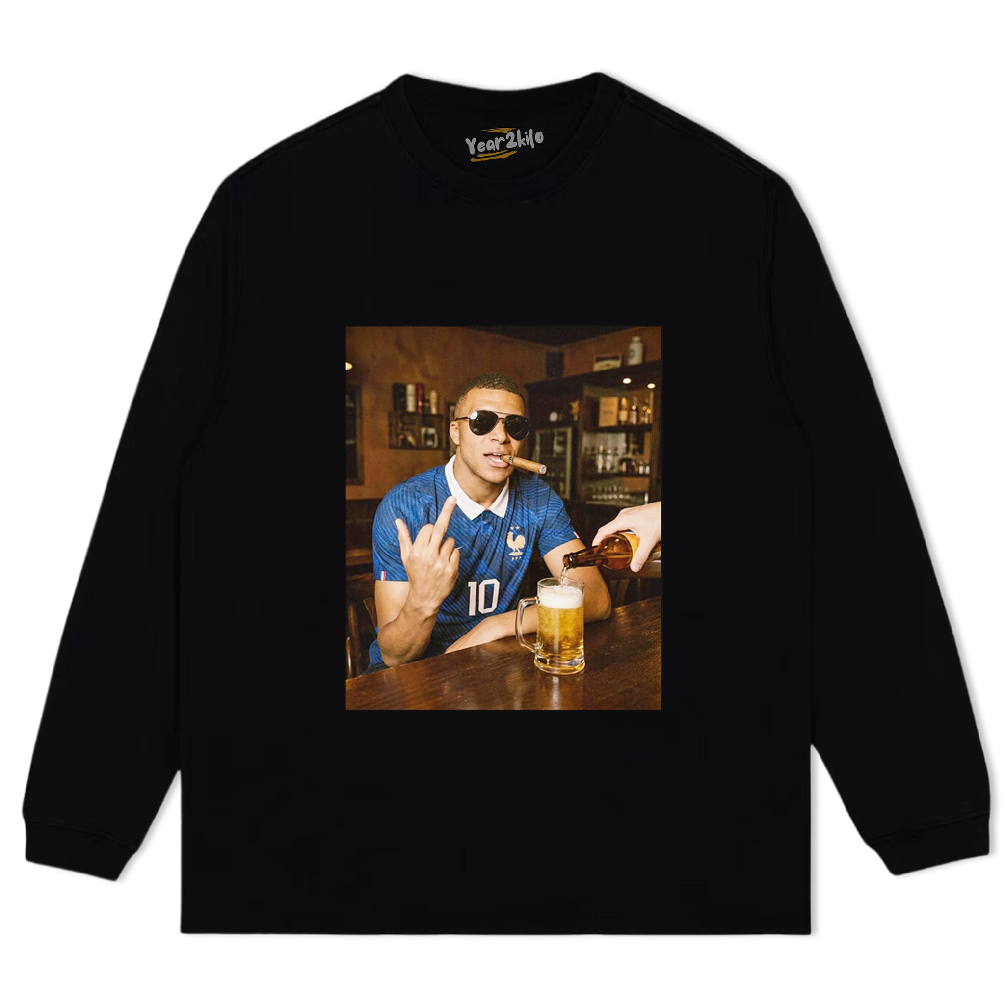 KYLIAN MBAPPÉ FRANCE FUNNY VINTAGE V2 TANK TOP & TEE & LONG SLEEVE & LAYERED LS & HOODIE