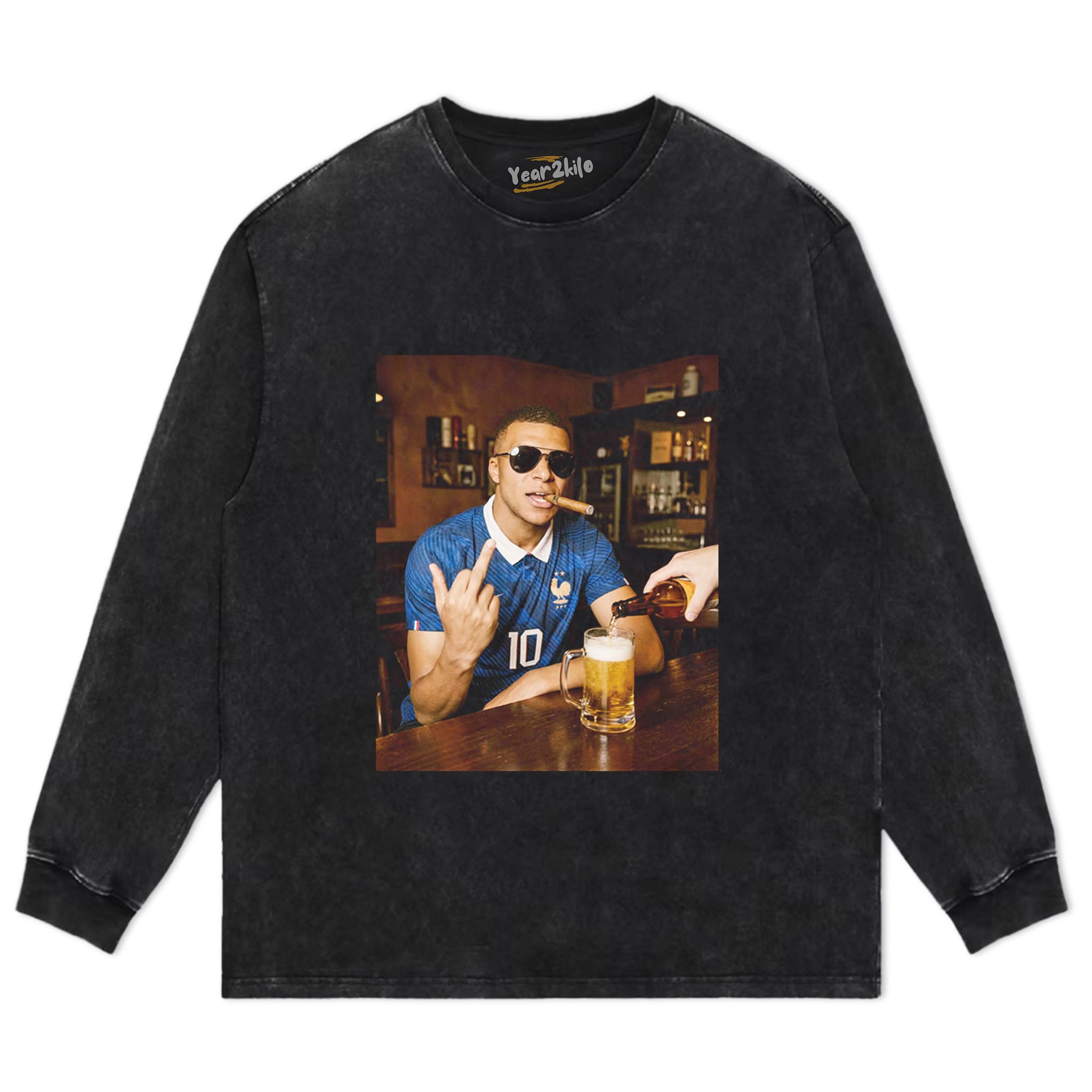 KYLIAN MBAPPÉ FRANCE FUNNY VINTAGE V2 TANK TOP & TEE & LONG SLEEVE & LAYERED LS & HOODIE
