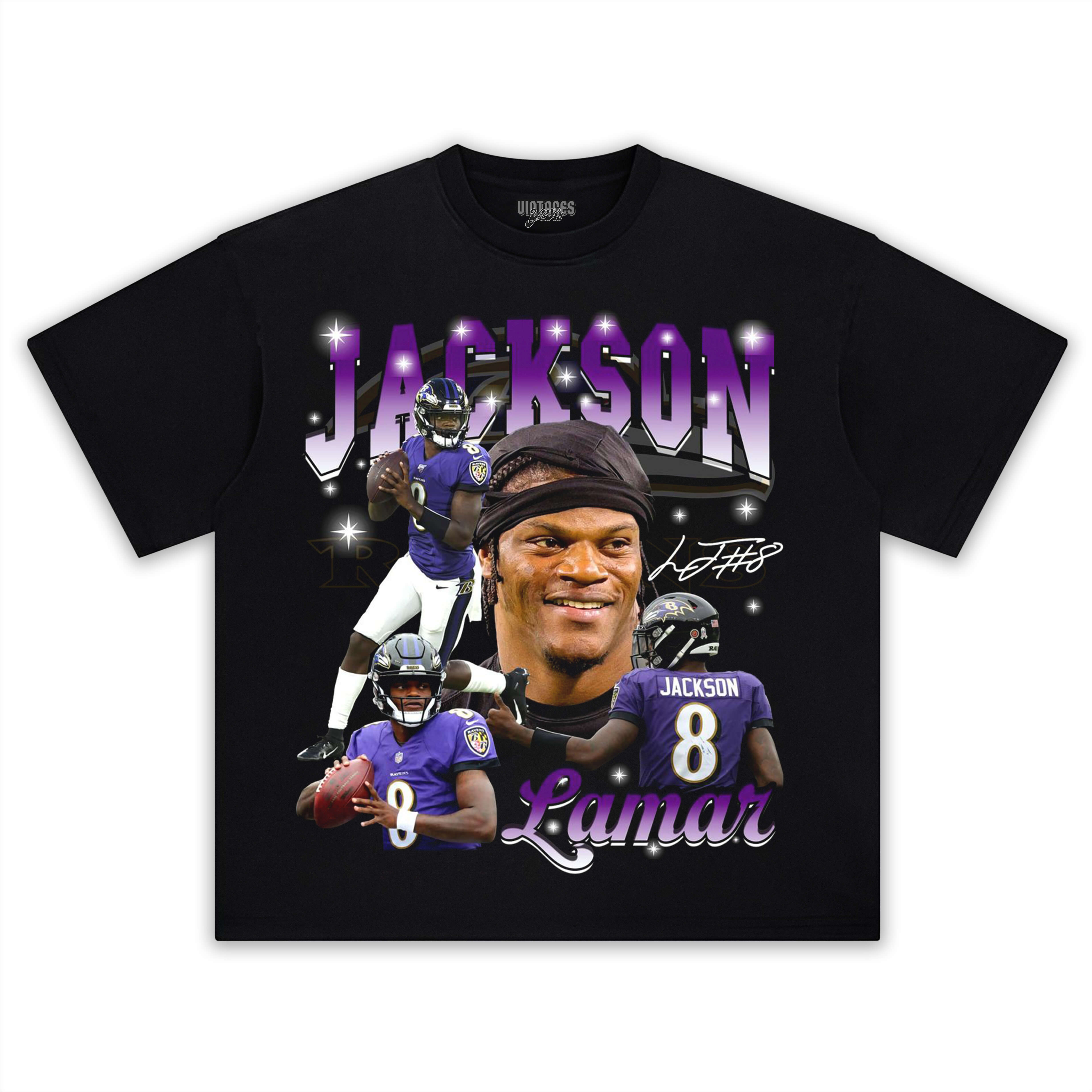 LAMAR JACKSON VINTAGE V2 TEE & LS & HOODIE