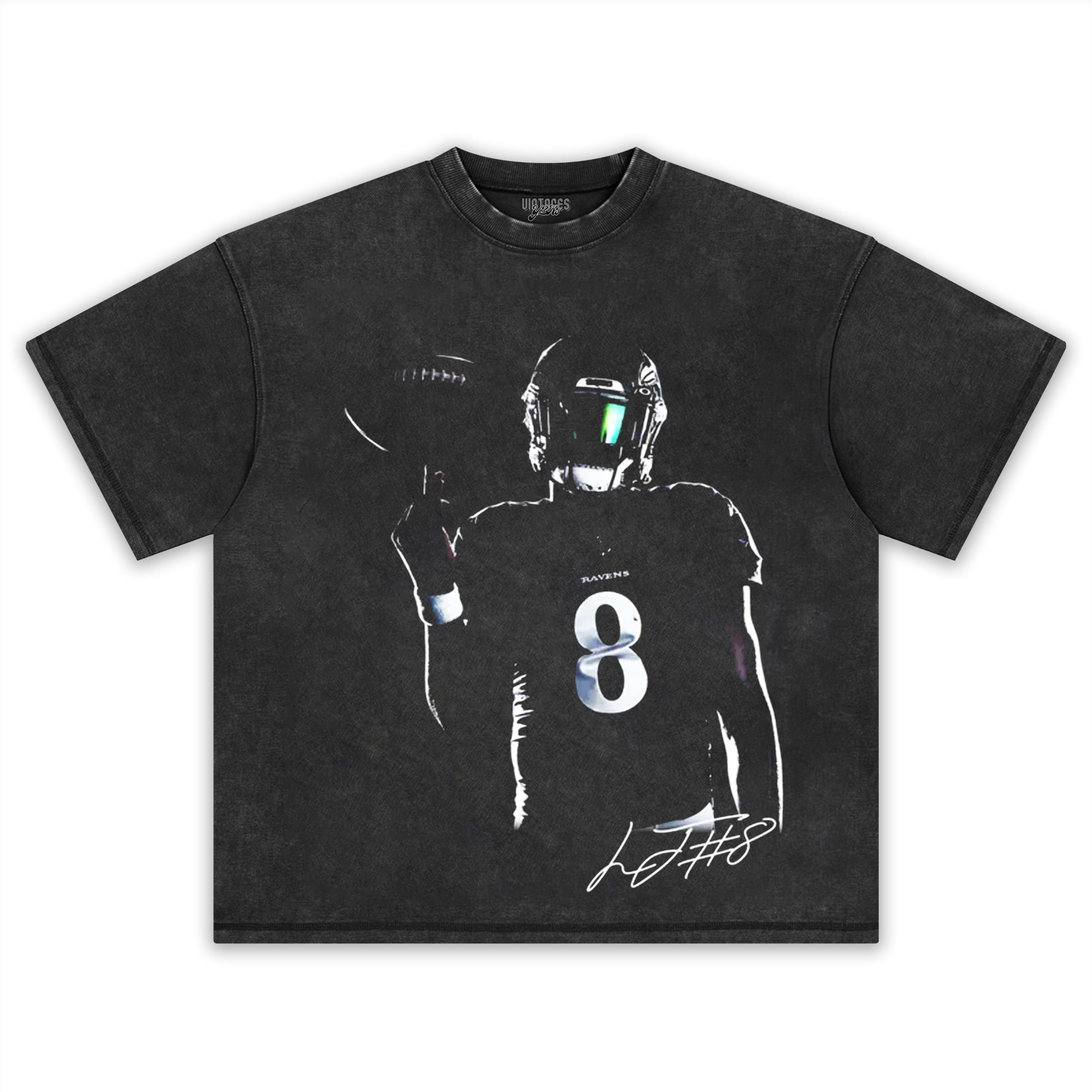 LAMAR JACKSON & RAVENS 90S VINTAGE TEE & LS & HOODIE