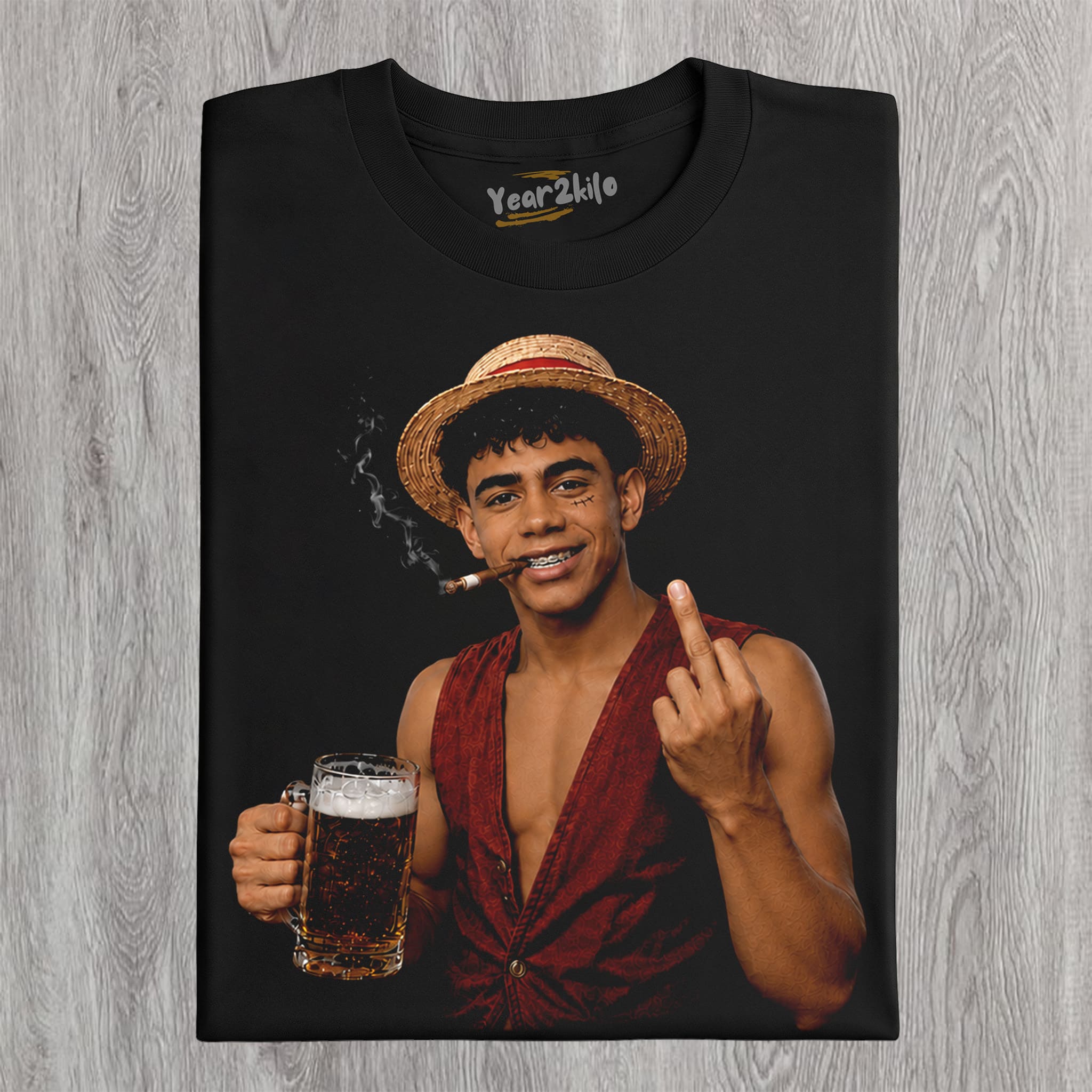LAMINE YAMAL × LUFFY ONE PIECE GRAPHIC V1 TANK TOP & TEE & LONG SLEEVE & LAYERED LS & HOODIE