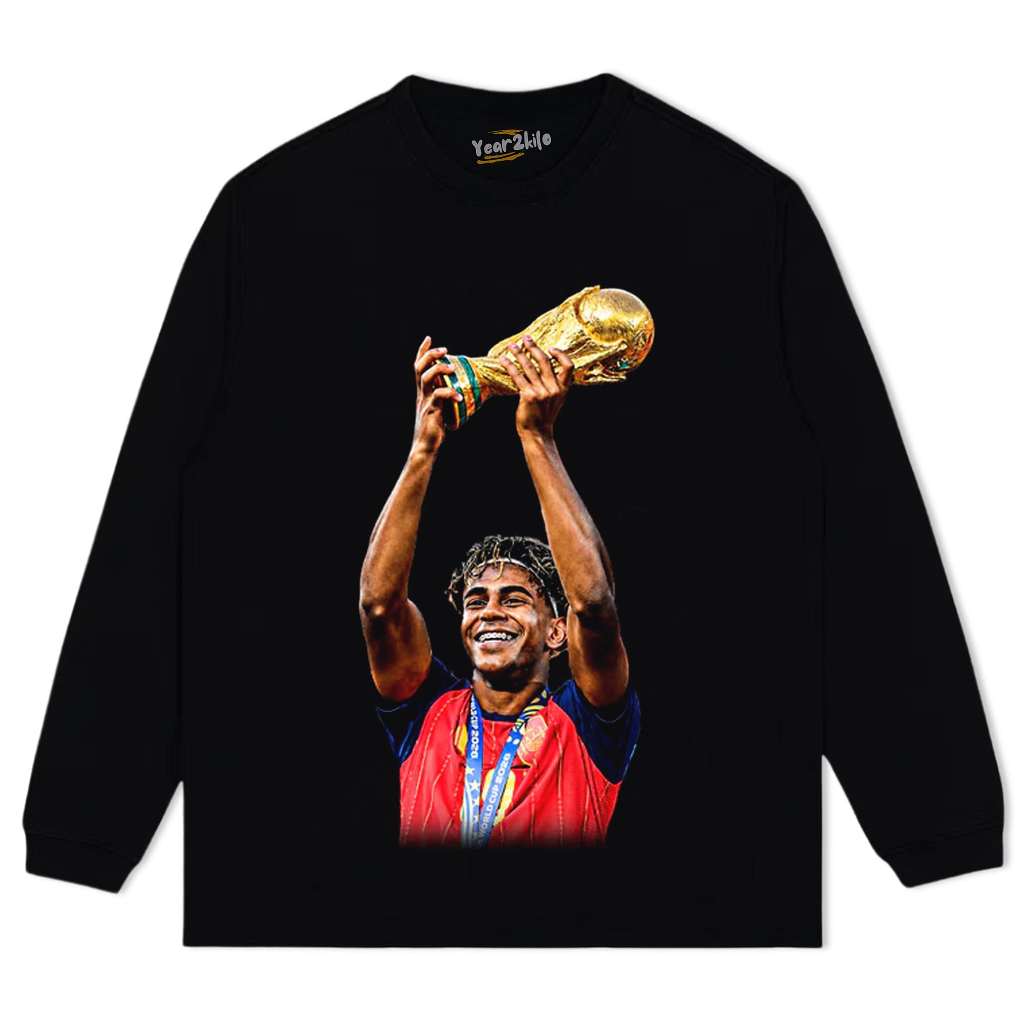 LAMINE YAMAL - CROWNED TANK TOP & TEE & LONG SLEEVE & LAYERED LS & HOODIE