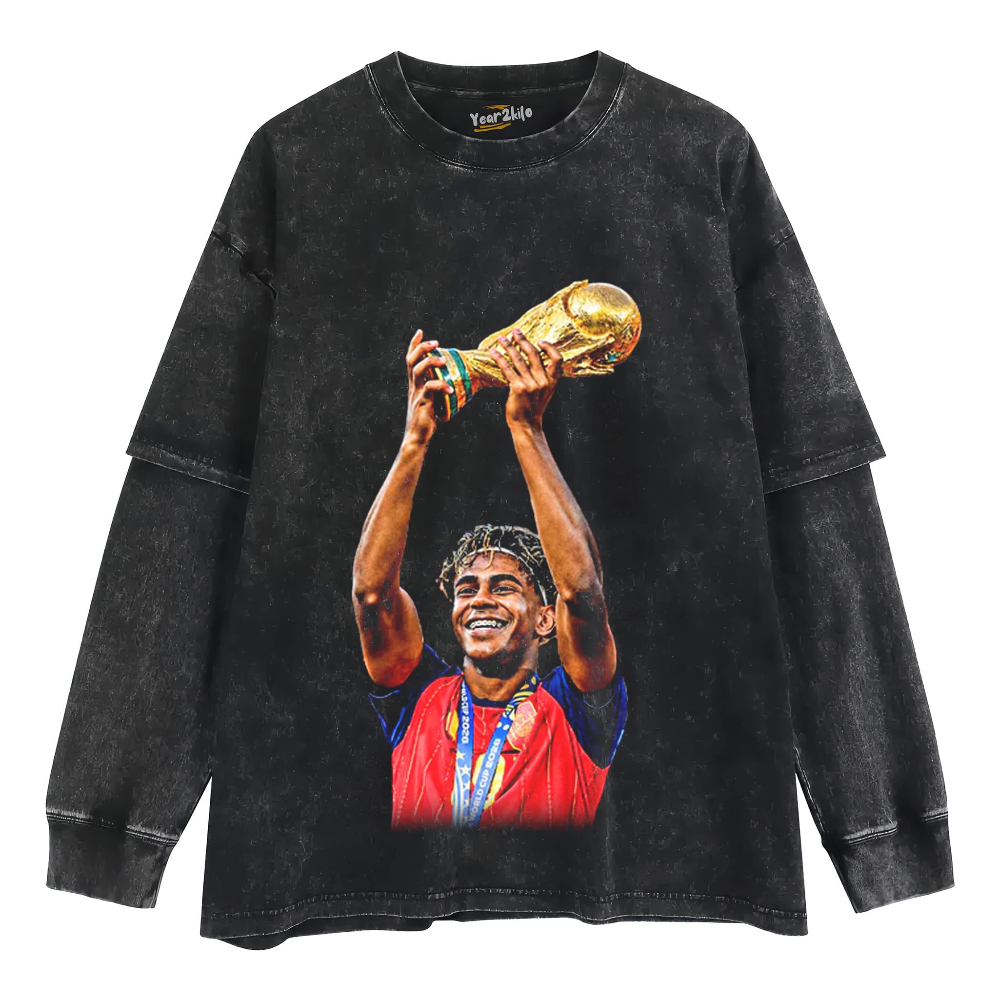 LAMINE YAMAL - CROWNED TANK TOP & TEE & LONG SLEEVE & LAYERED LS & HOODIE