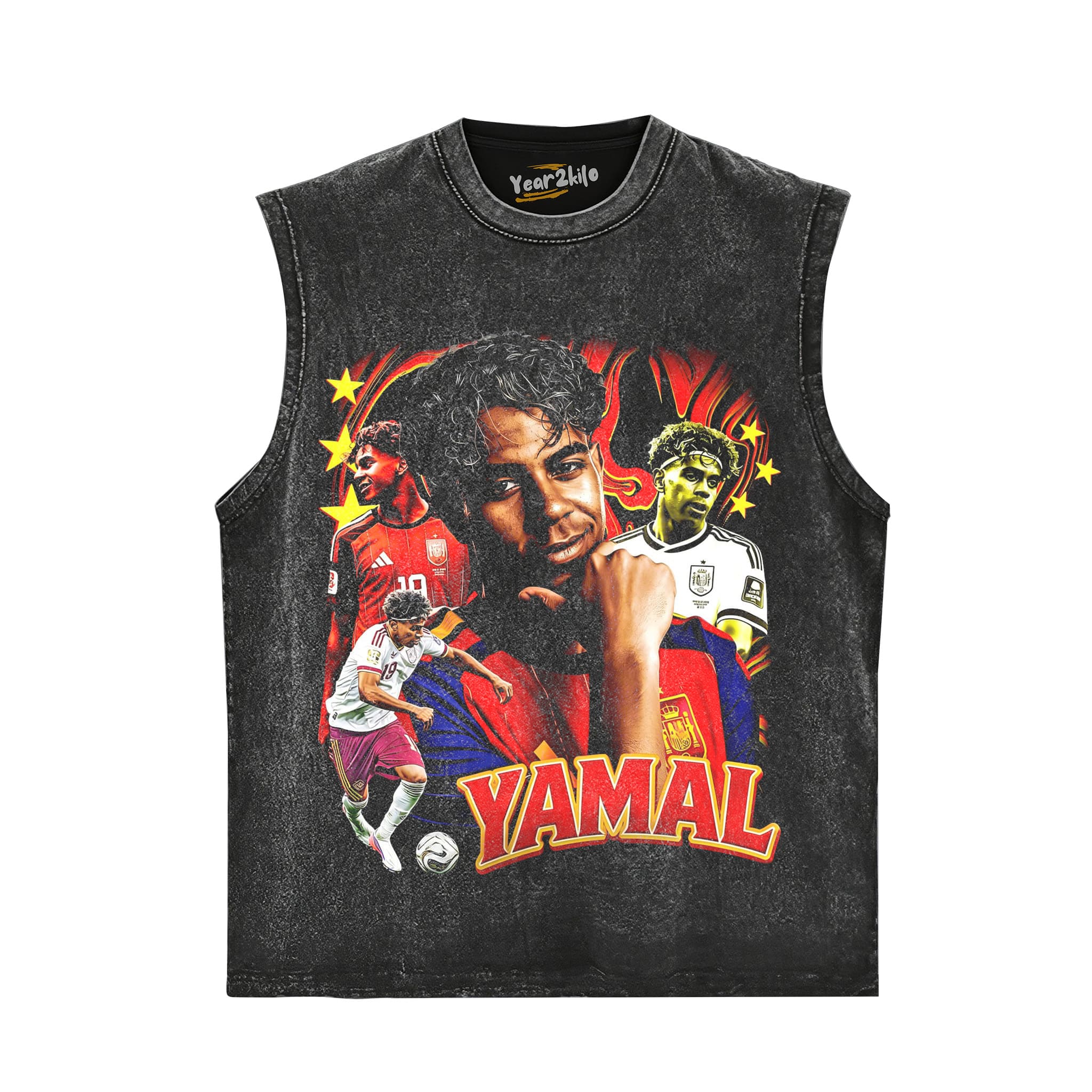 LAMINE YAMAL 2026 VINTAGE TANK TOP & TEE & LONG SLEEVE & LAYERED LS & HOODIE