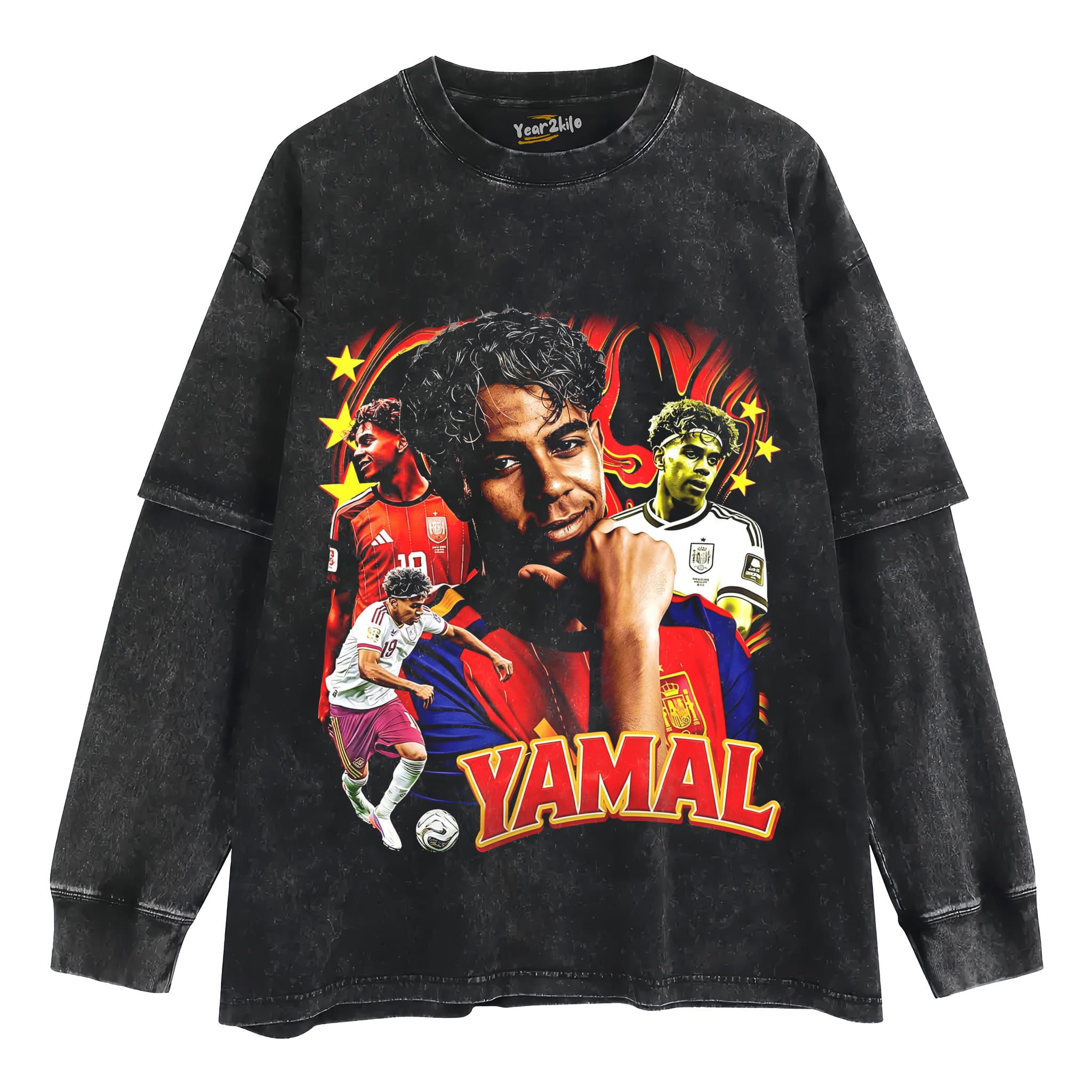 LAMINE YAMAL 2026 VINTAGE TANK TOP & TEE & LONG SLEEVE & LAYERED LS & HOODIE