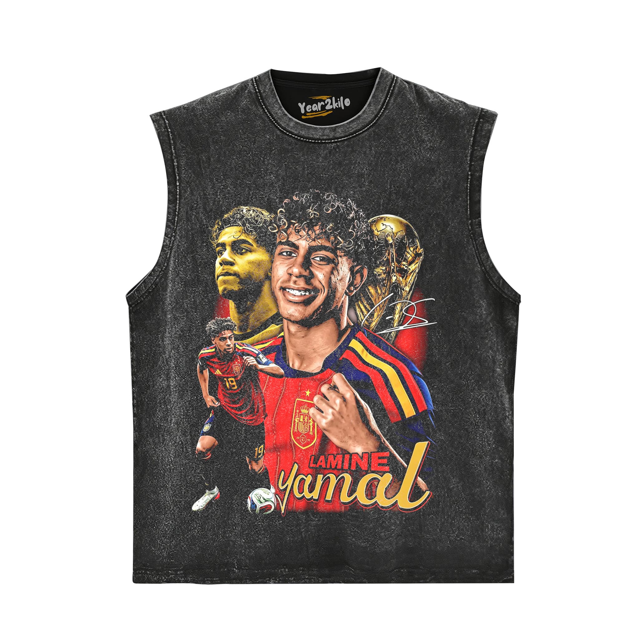 LAMINE YAMAL 2026 VINTAGE V2 TANK TOP & TEE & LONG SLEEVE & LAYERED LS & HOODIE