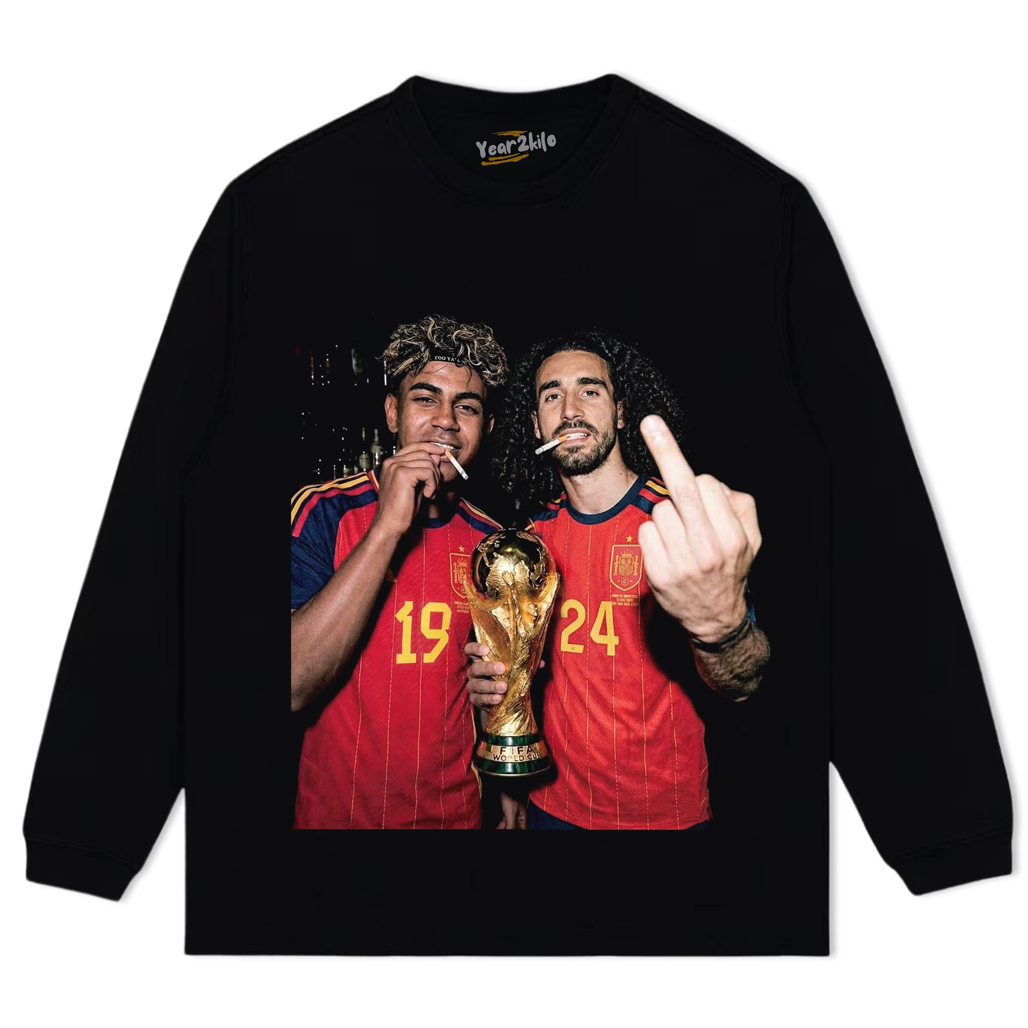 LAMINE YAMAL & MARC CUCURELLA FIFA 2026 CHAMPION TANK TOP & TEE & LONG SLEEVE & LAYERED LS & HOODIE