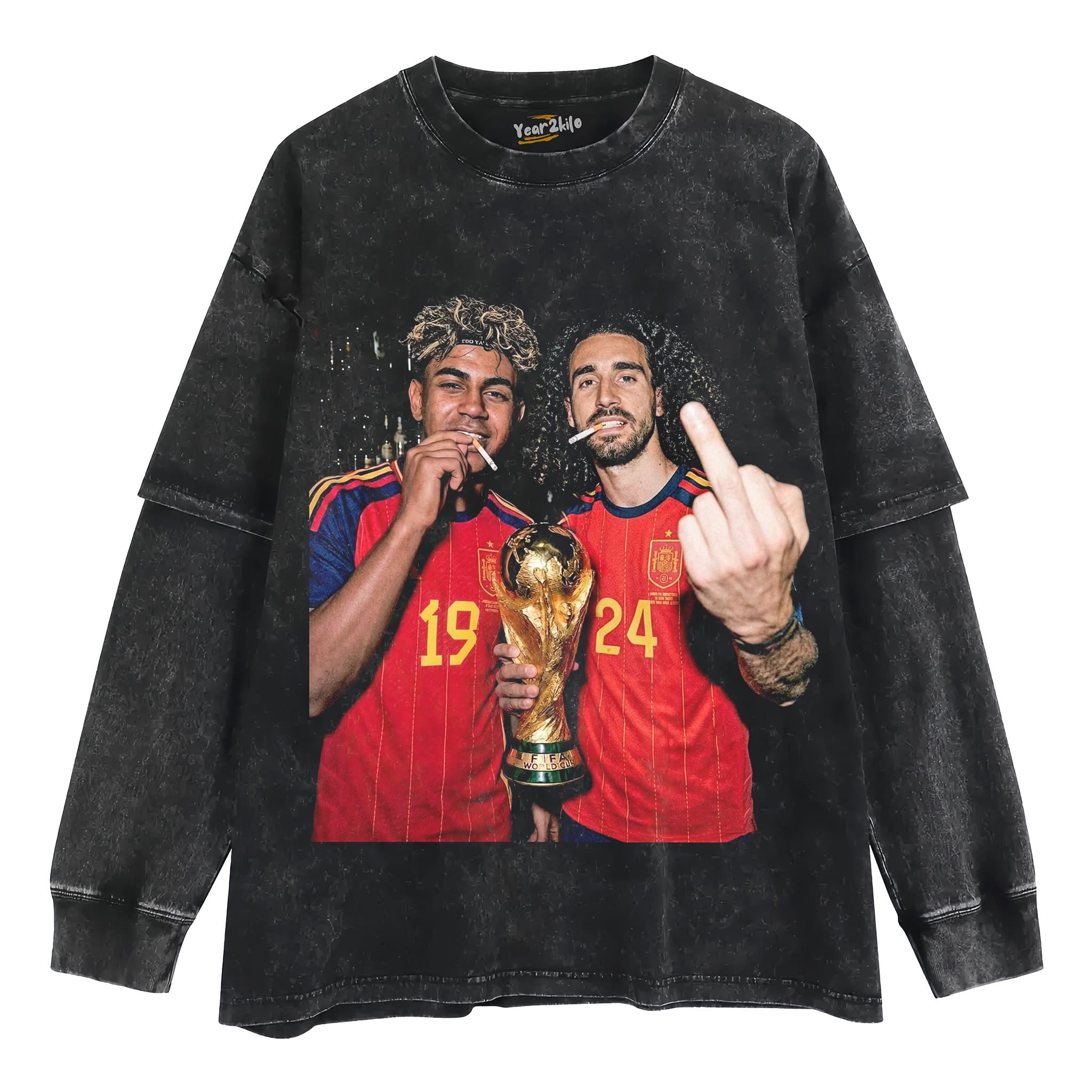 LAMINE YAMAL & MARC CUCURELLA FIFA 2026 CHAMPION TANK TOP & TEE & LONG SLEEVE & LAYERED LS & HOODIE