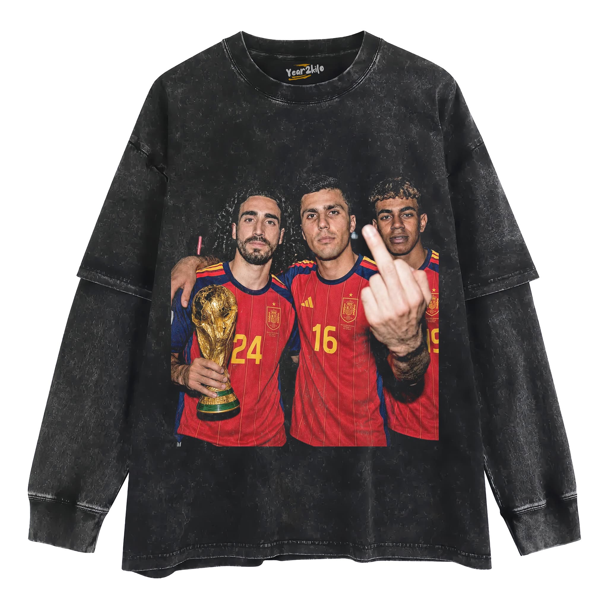 LAMINE YAMAL & MARC CUCURELLA & RODRI FIFA 2026 CHAMPION TANK TOP & TEE & LONG SLEEVE & LAYERED LS & HOODIE