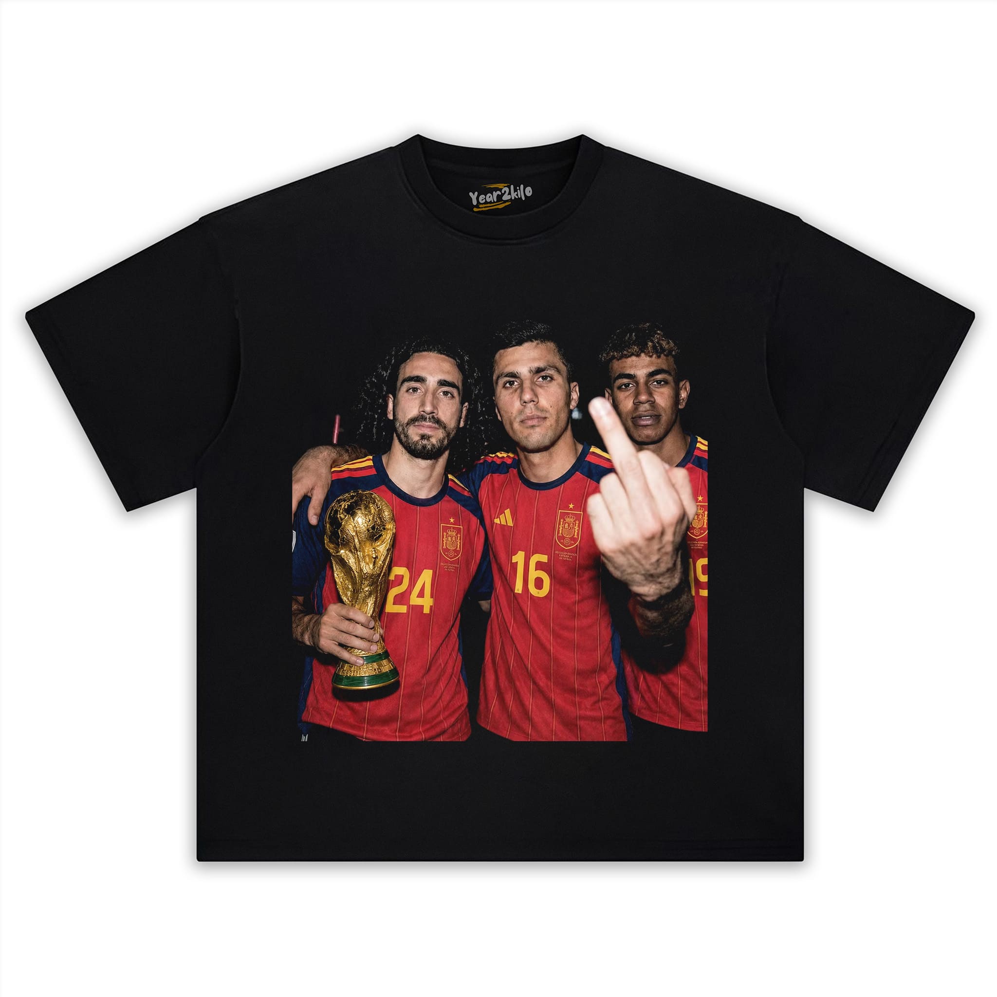 LAMINE YAMAL & MARC CUCURELLA & RODRI FIFA 2026 CHAMPION TANK TOP & TEE & LONG SLEEVE & LAYERED LS & HOODIE