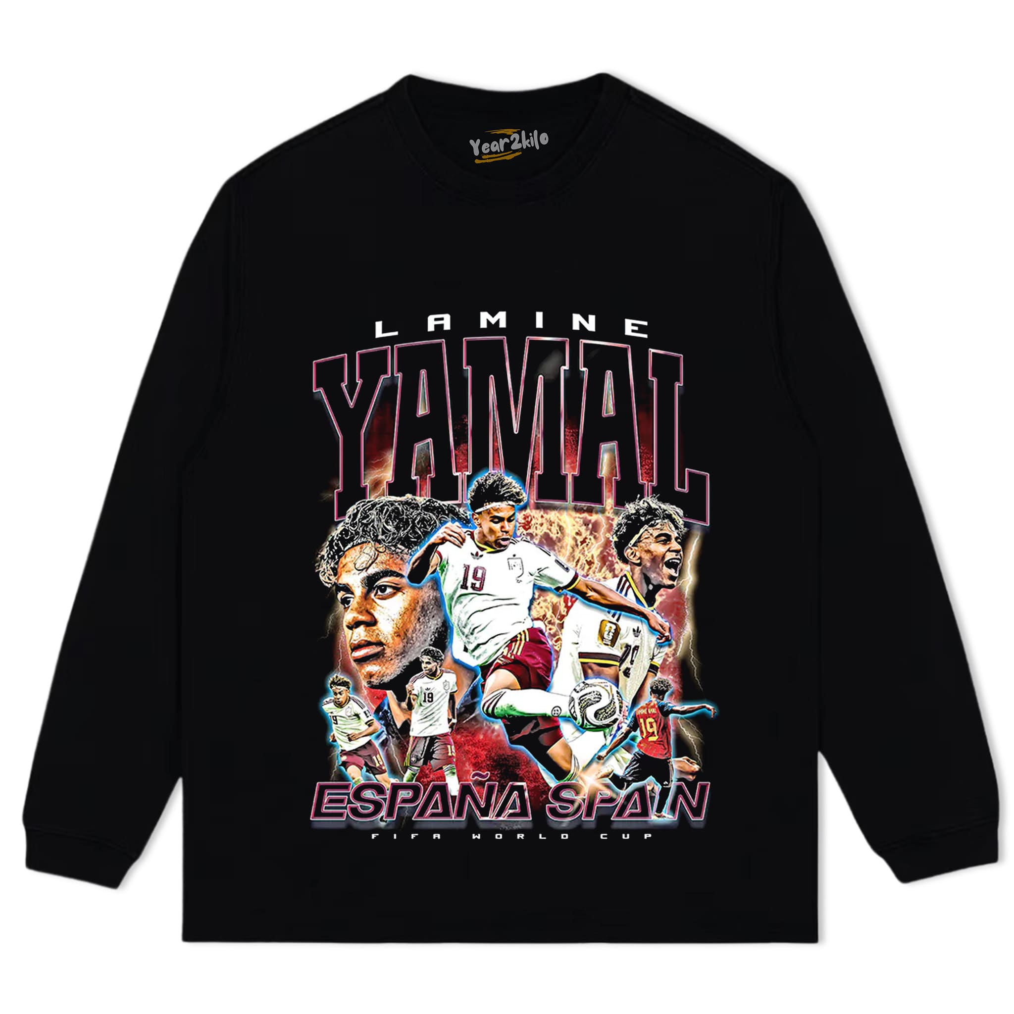 LAMINE YAMAL 'SPAIN FOOTBALL WORLD CUP' LOOK TANK TOP & TEE & LONG SLEEVE & LAYERED LS & HOODIE