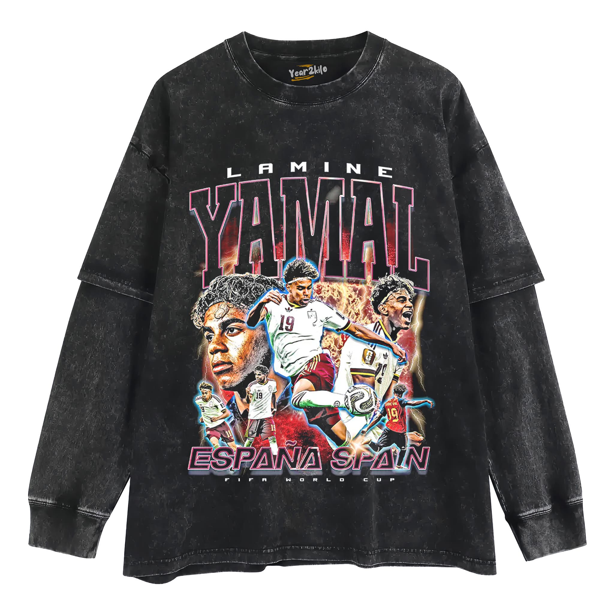 LAMINE YAMAL 'SPAIN FOOTBALL WORLD CUP' LOOK TANK TOP & TEE & LONG SLEEVE & LAYERED LS & HOODIE