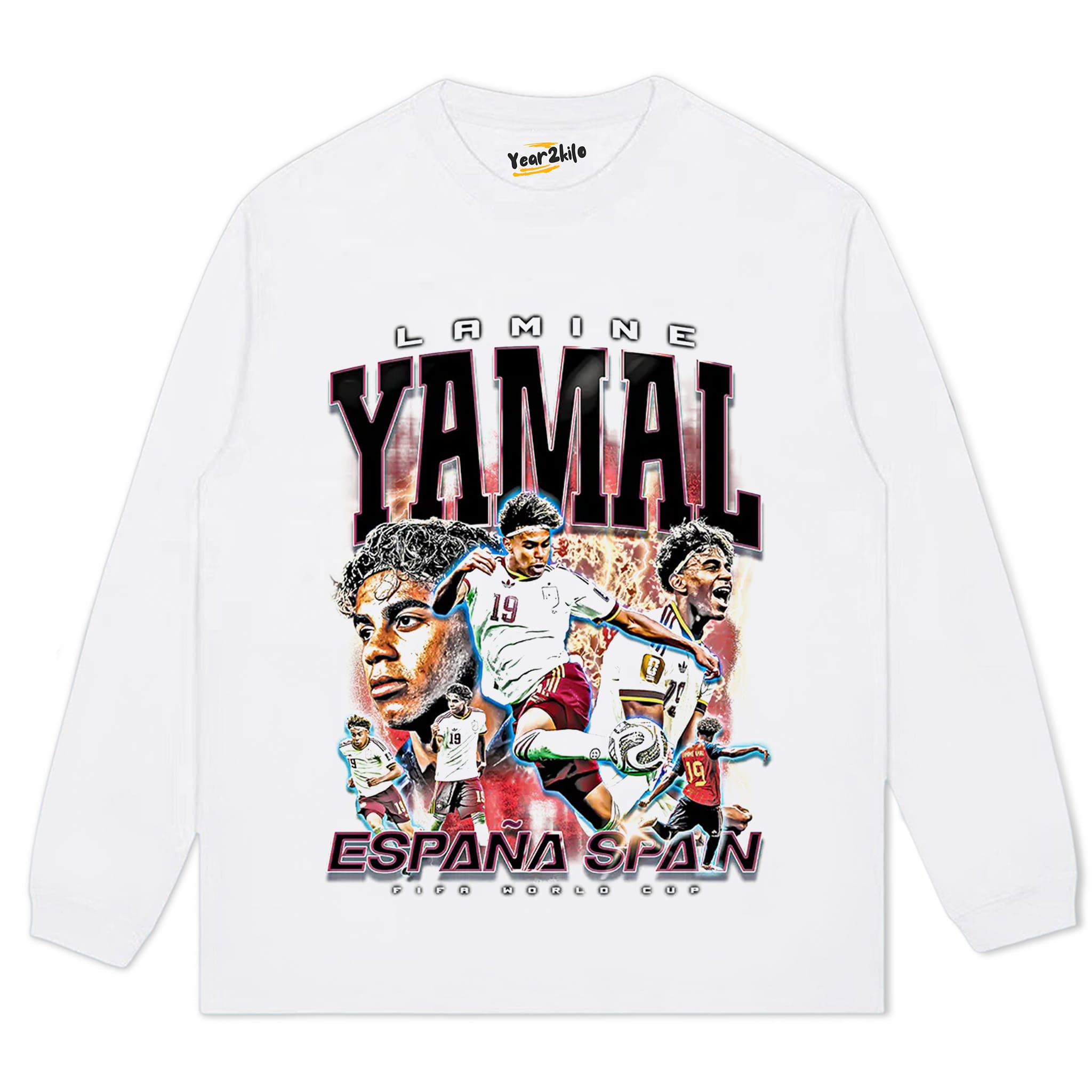 LAMINE YAMAL 'SPAIN FOOTBALL WORLD CUP' LOOK TANK TOP & TEE & LONG SLEEVE & LAYERED LS & HOODIE