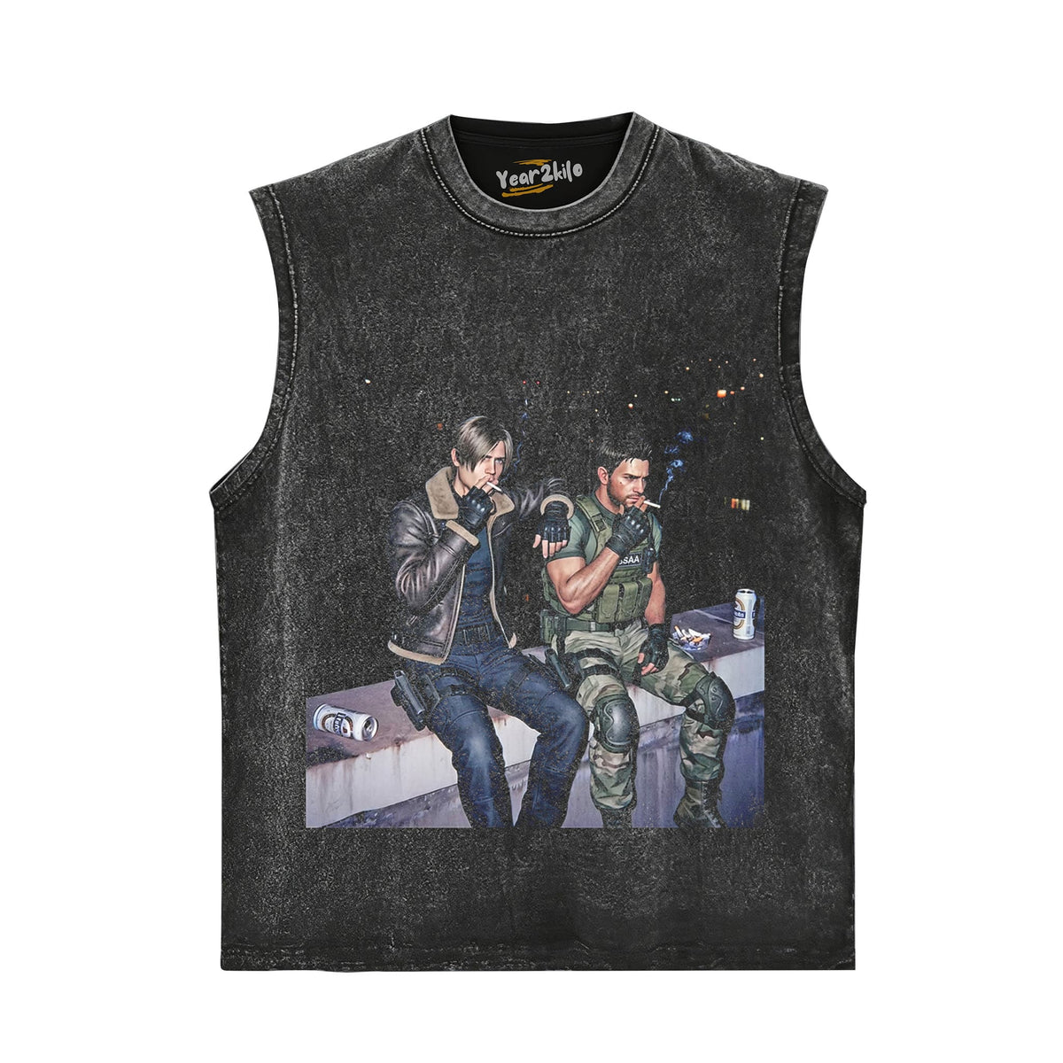 LEON S. KENNEDY & CHRIS REDFIELD TANK TOP & TEE & LONG SLEEVE & LAYERED LS & HOODIE