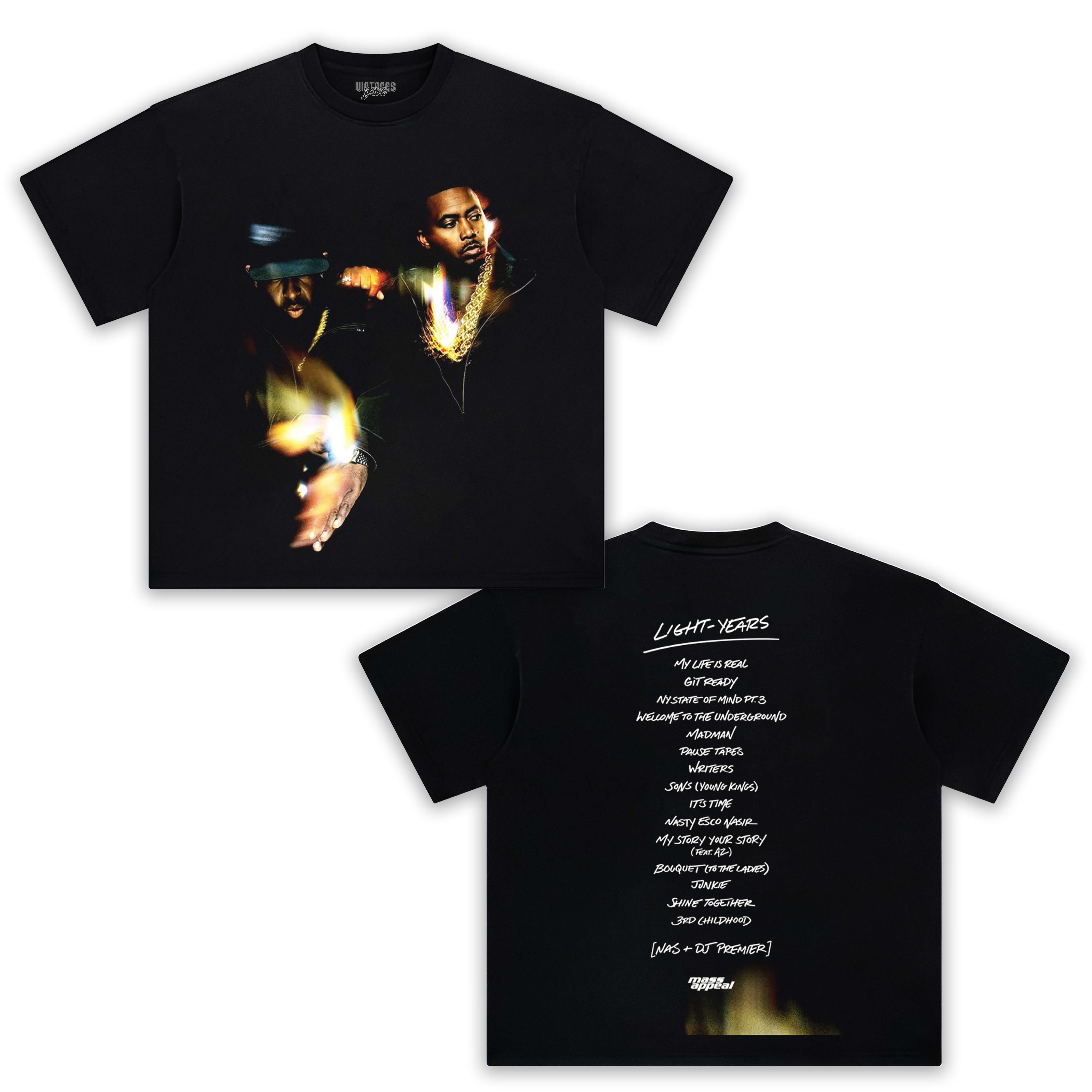 LIGHT-YEARS & NAS AND DJ PREMIER TEE