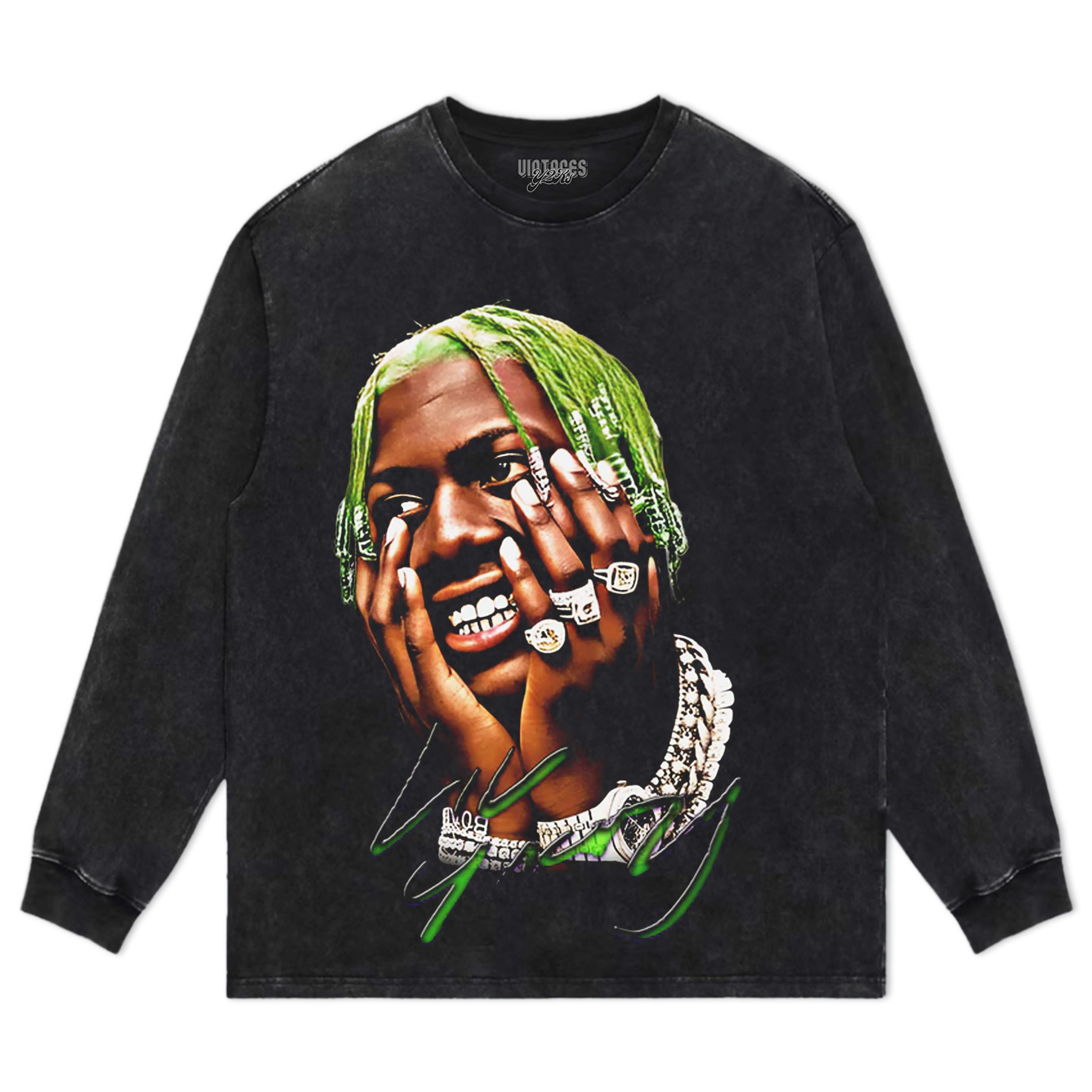 LIL YATCHY GREEN FACE TEE & LS & HOODIE