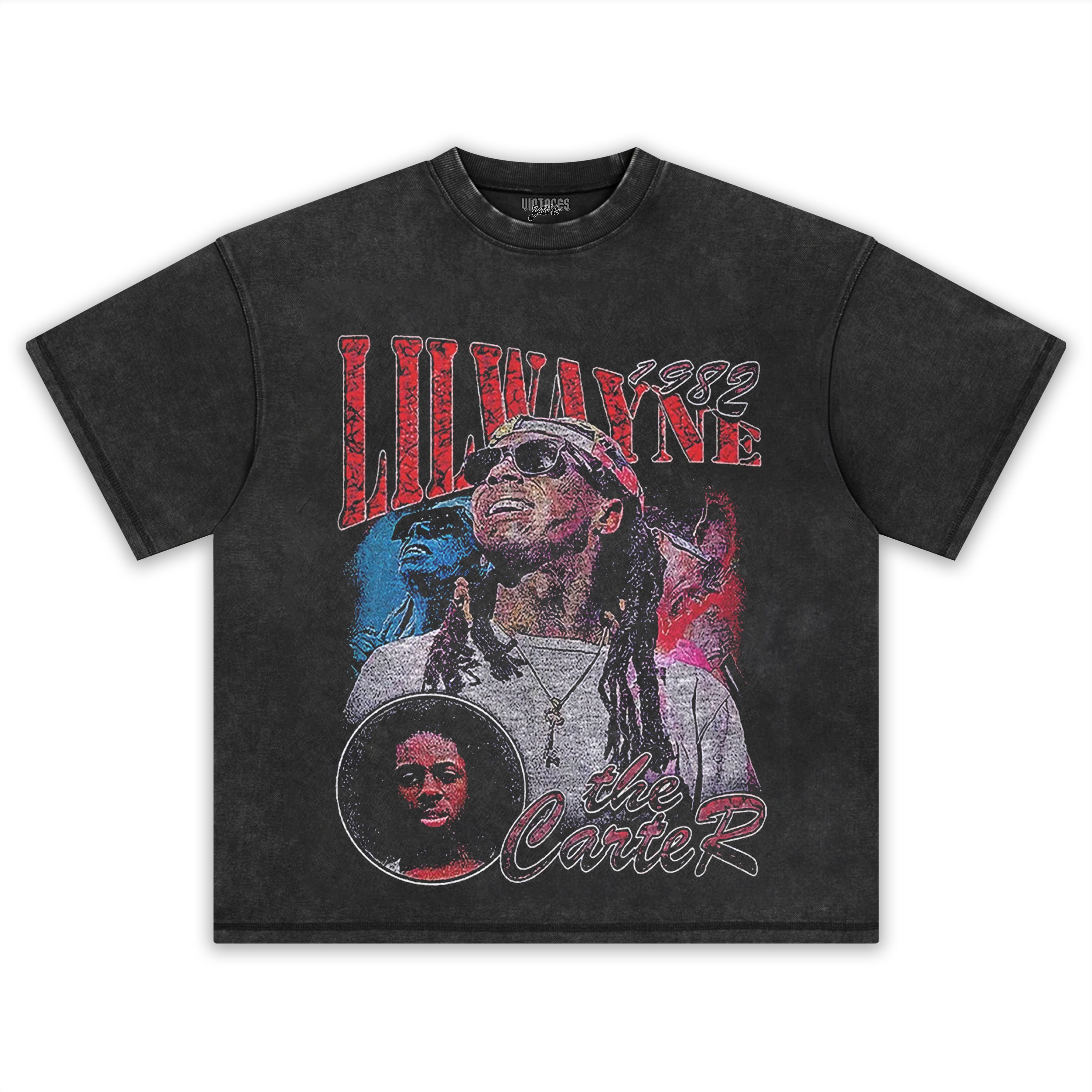 LIL WAYNE - VINTAGE INSPIRED 90'S RAP TEE & LS & HOODIE
