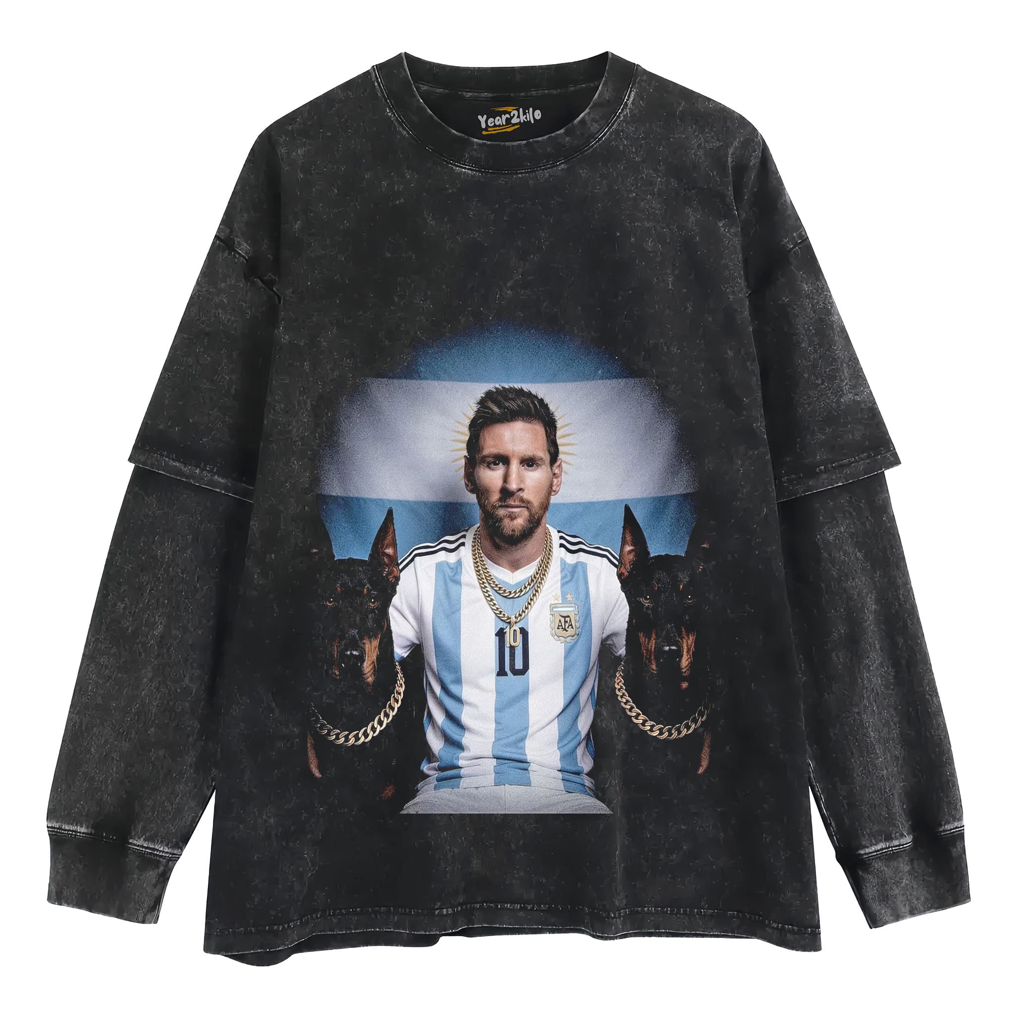 LIONEL MESS & DOBERMAN PINSCHER TANK TOP & TEE & LONG SLEEVE & LAYERED LS & HOODIE